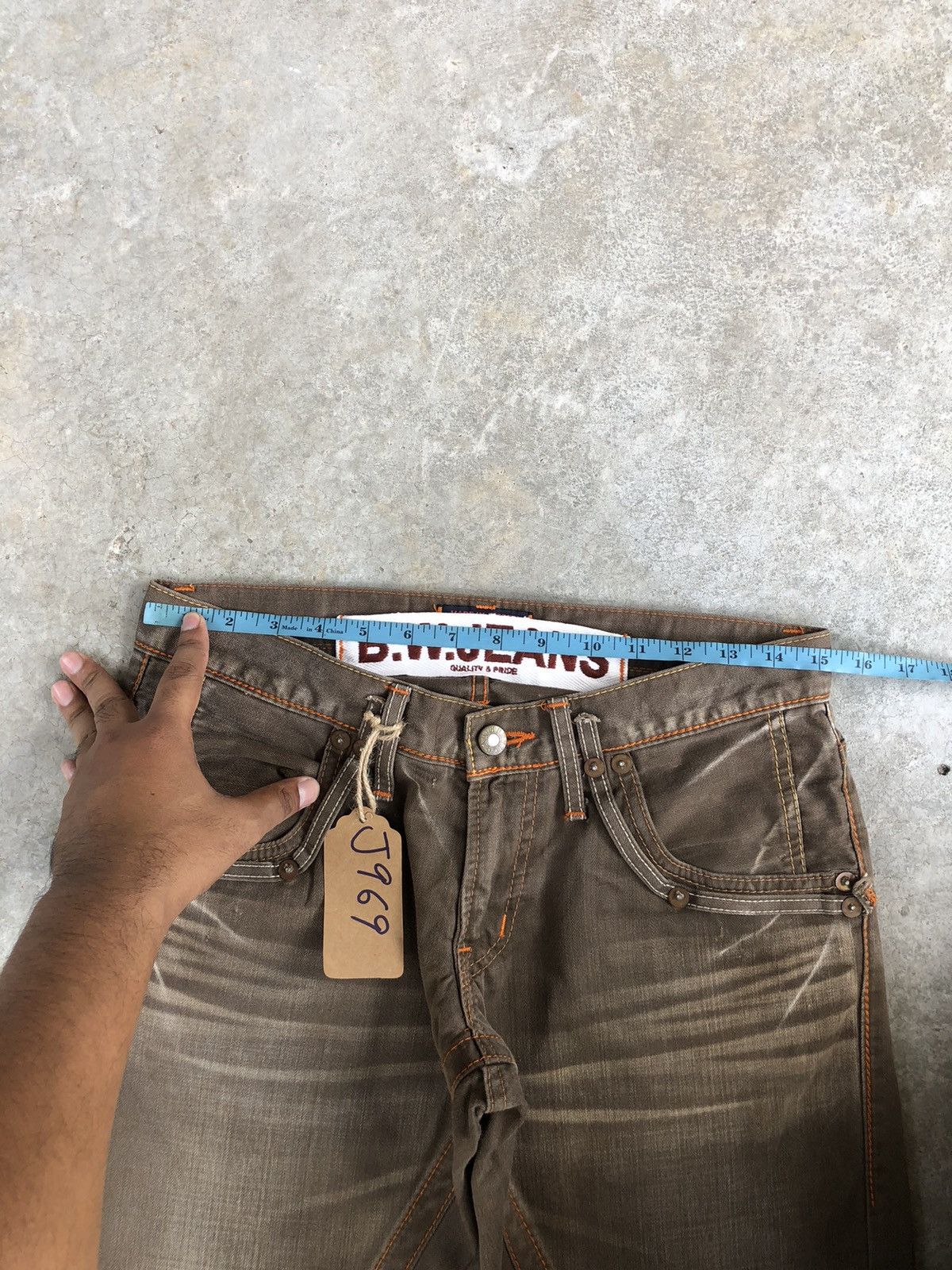 Japanese Brand Y2K BW Flare Jeans Distressed Jeans Size US 30 / EU 46 - 16 Thumbnail