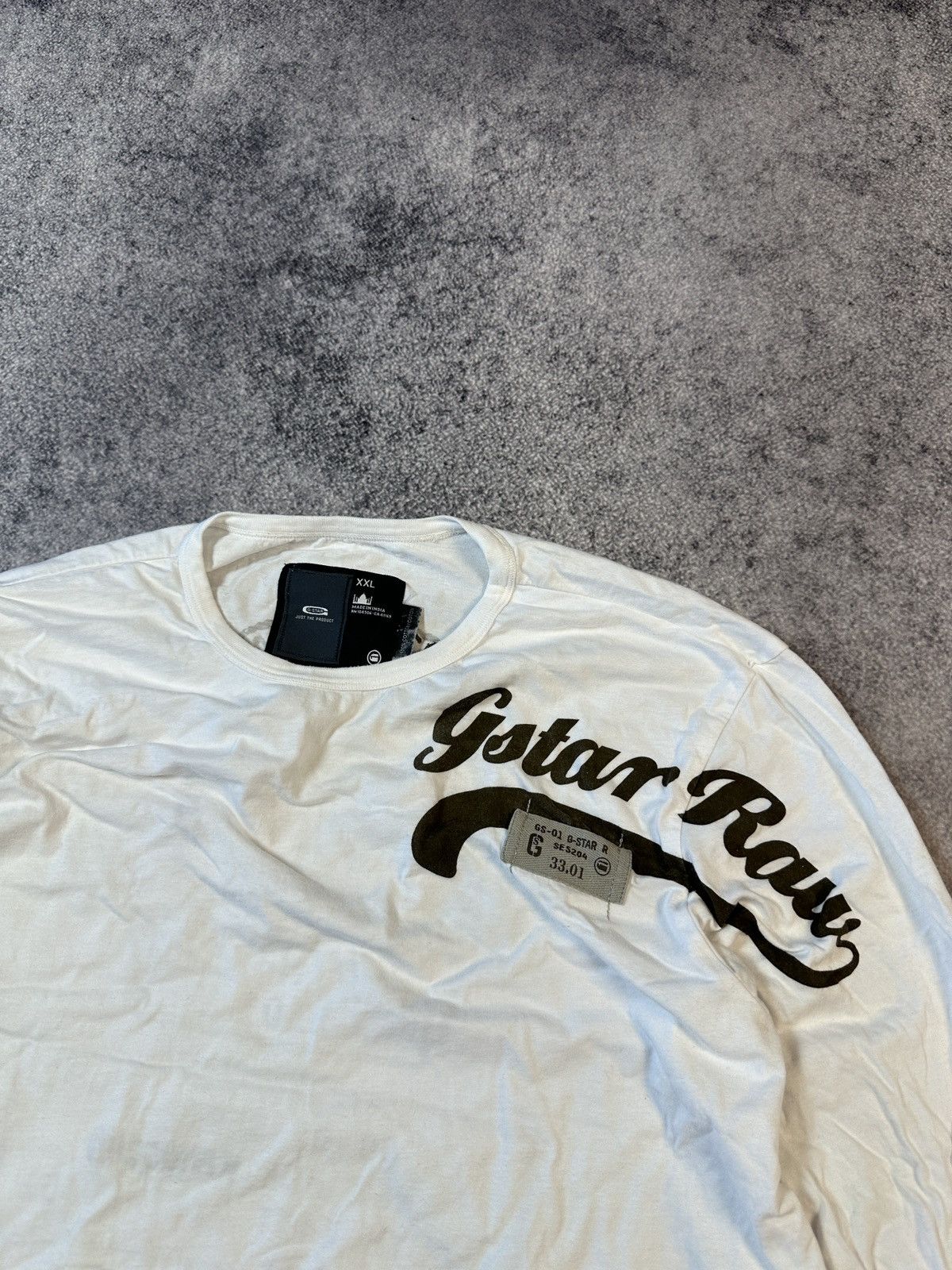 G-Star × Vintage Vintage G Star Raw Big Logo Long Sleeve Streetwear Rare XXL Size US XXL / EU 58 / 5 - 2 Thumbnail