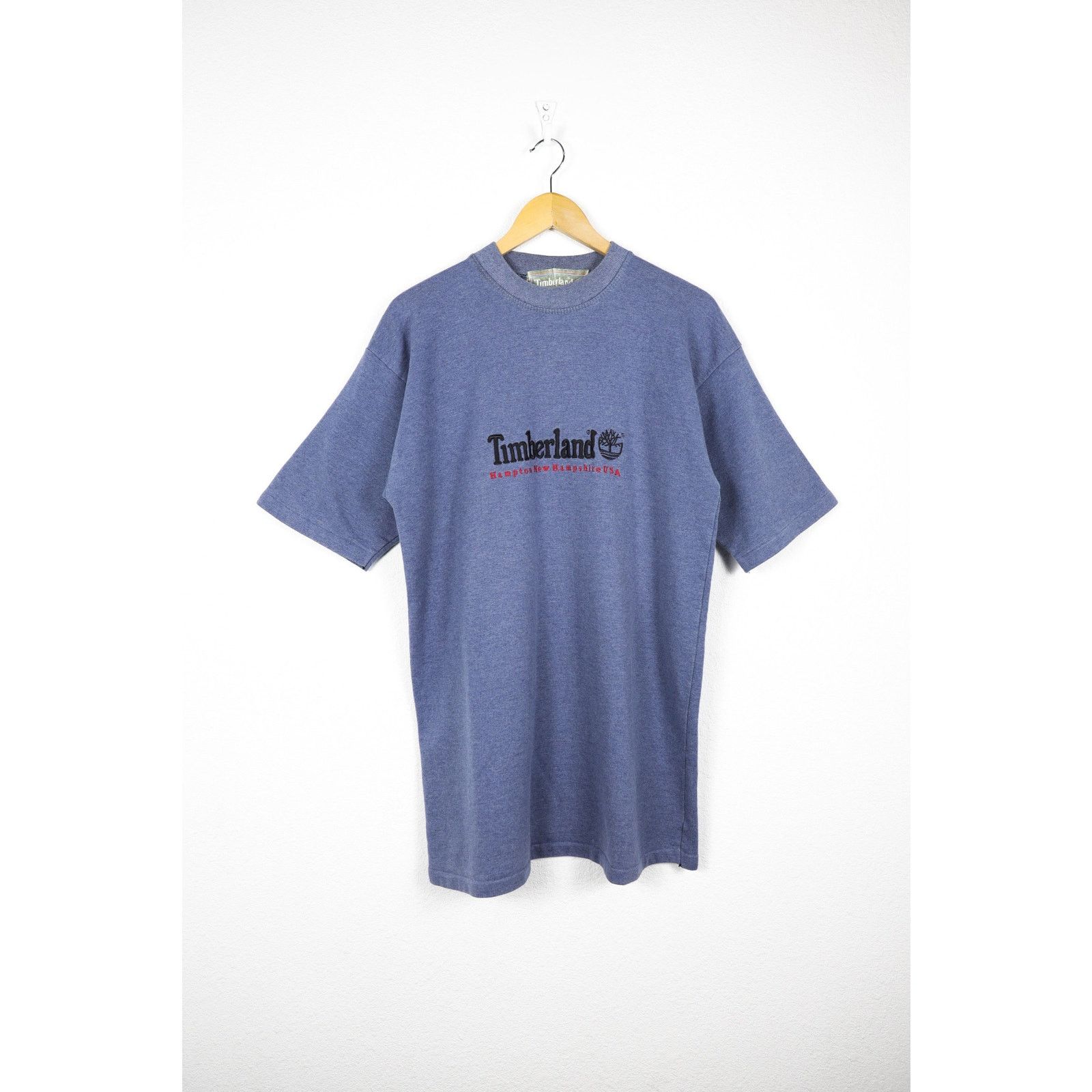 Timberland Vintage Timberland USA Logo Y2K Blue Tee T-shirt Size US XL / EU 56 / 4 - 1 Thumbnail