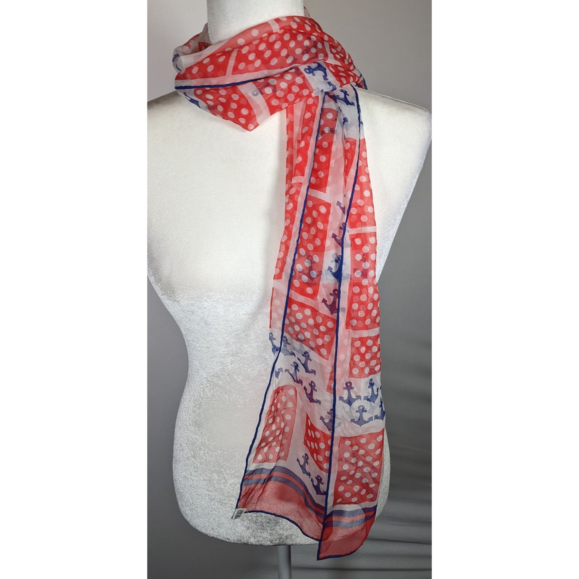 Other Vintage Japanese Nautical Themed Hand Rolled Lightweight Sca Size ONE SIZE - 6 Thumbnail