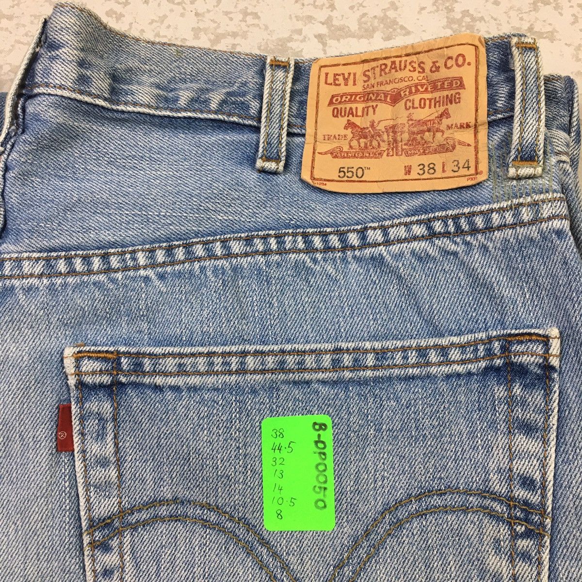 Levi's × Levi's Vintage Clothing × Vintage Levis 550 Relaxed Fit Vintage Y2K Jeans Size US 38 / EU 54 - 11 Thumbnail