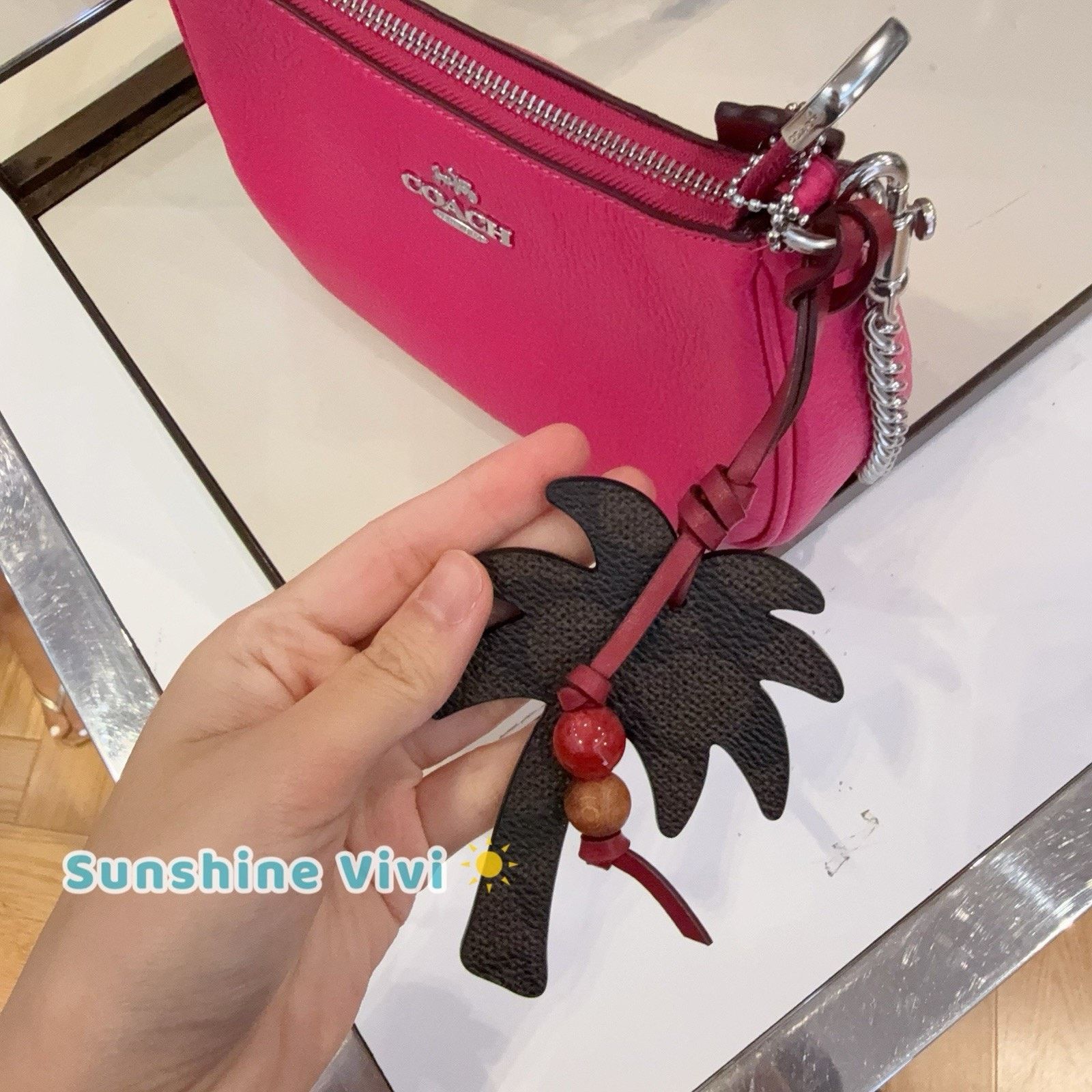 Coach NWT Coach Teri Mini Crossbody Tree Charm CBG80, Dragon Fruit Size ONE SIZE - 2 Thumbnail