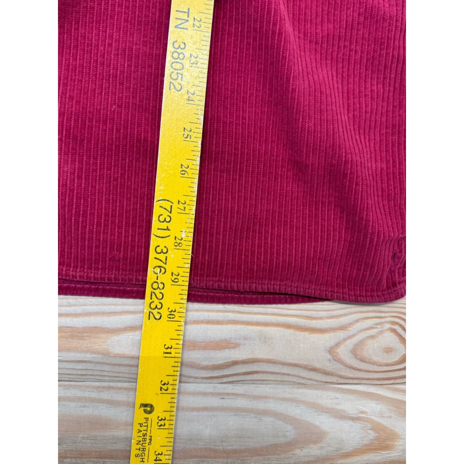 Point Zero Point Zero Technology Men’s Large Red Corduroy Shirt Jacket Size US L / EU 52-54 / 3 - 5 Thumbnail