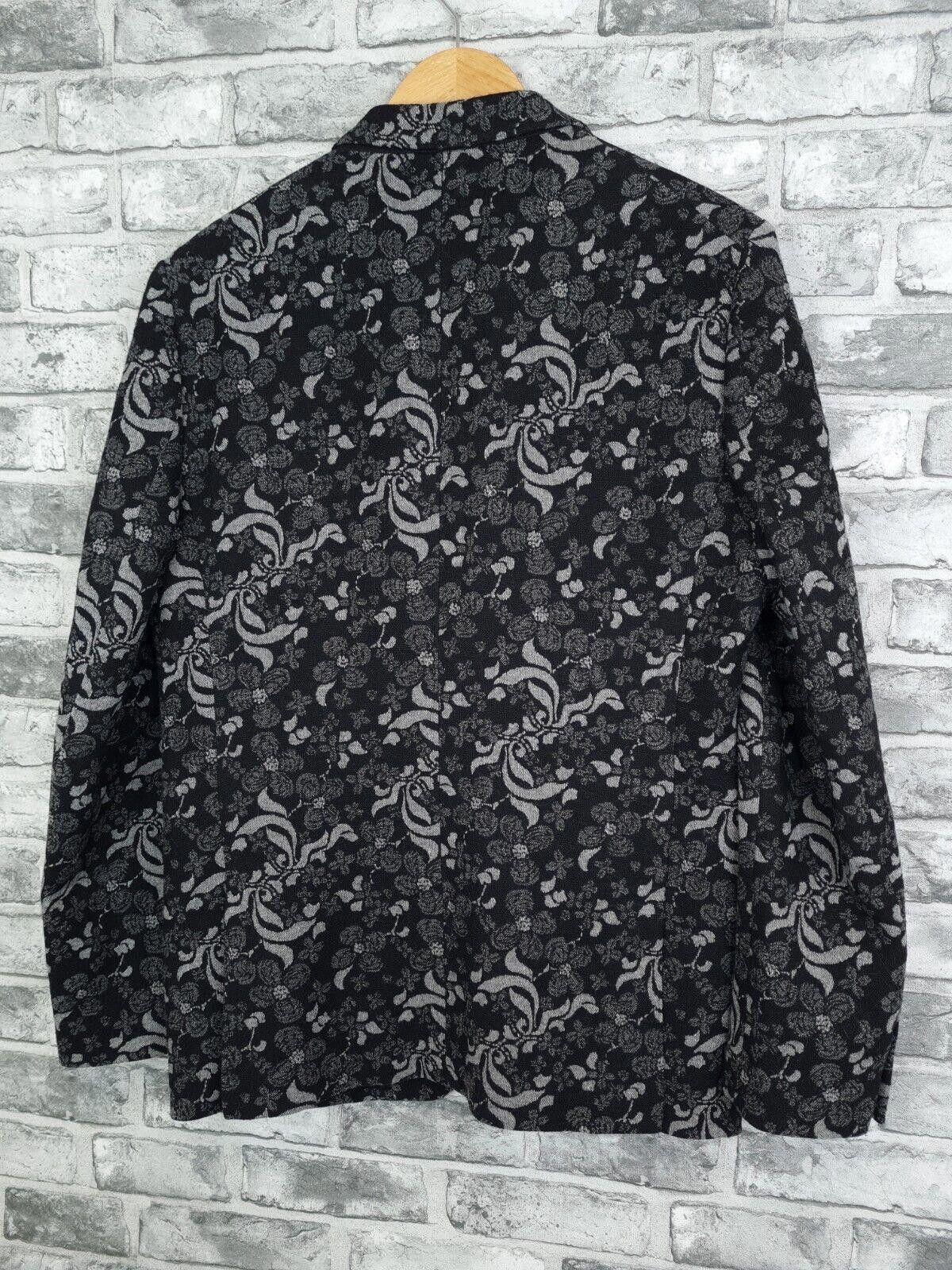 Pretty Green Pretty Green Blazer Size 4o Black Woven Wool Blend Jacket Size US L / EU 52-54 / 3 - 6 Thumbnail