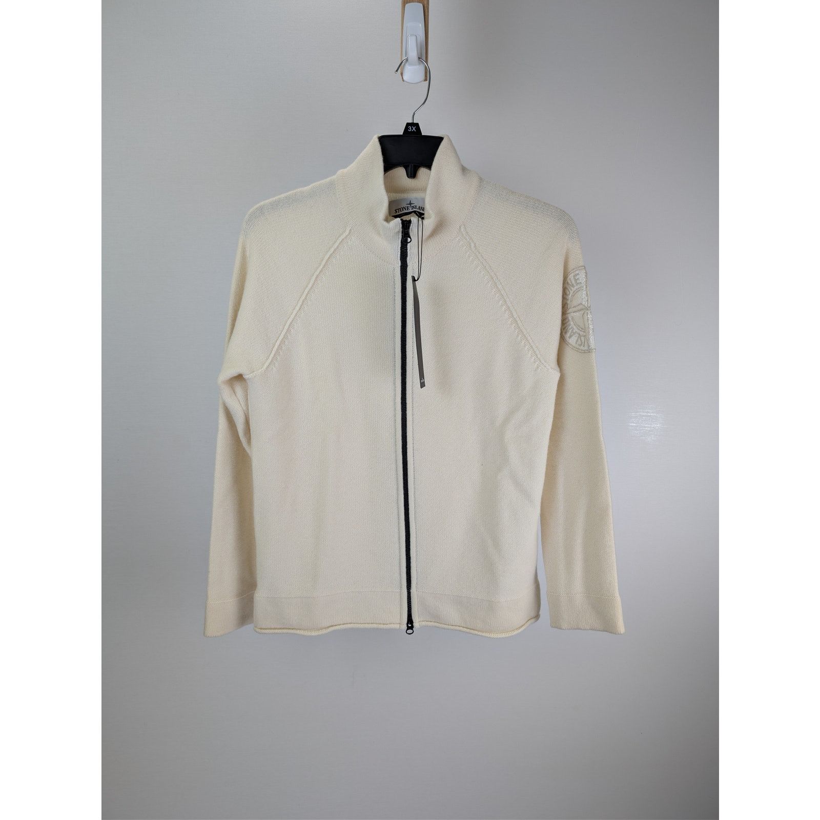 Stone Island o1rshd1 Zip-Up Cardigan Knitwear Sweater Jacket off-white Size US S / EU 44-46 / 1 - 1 Thumbnail