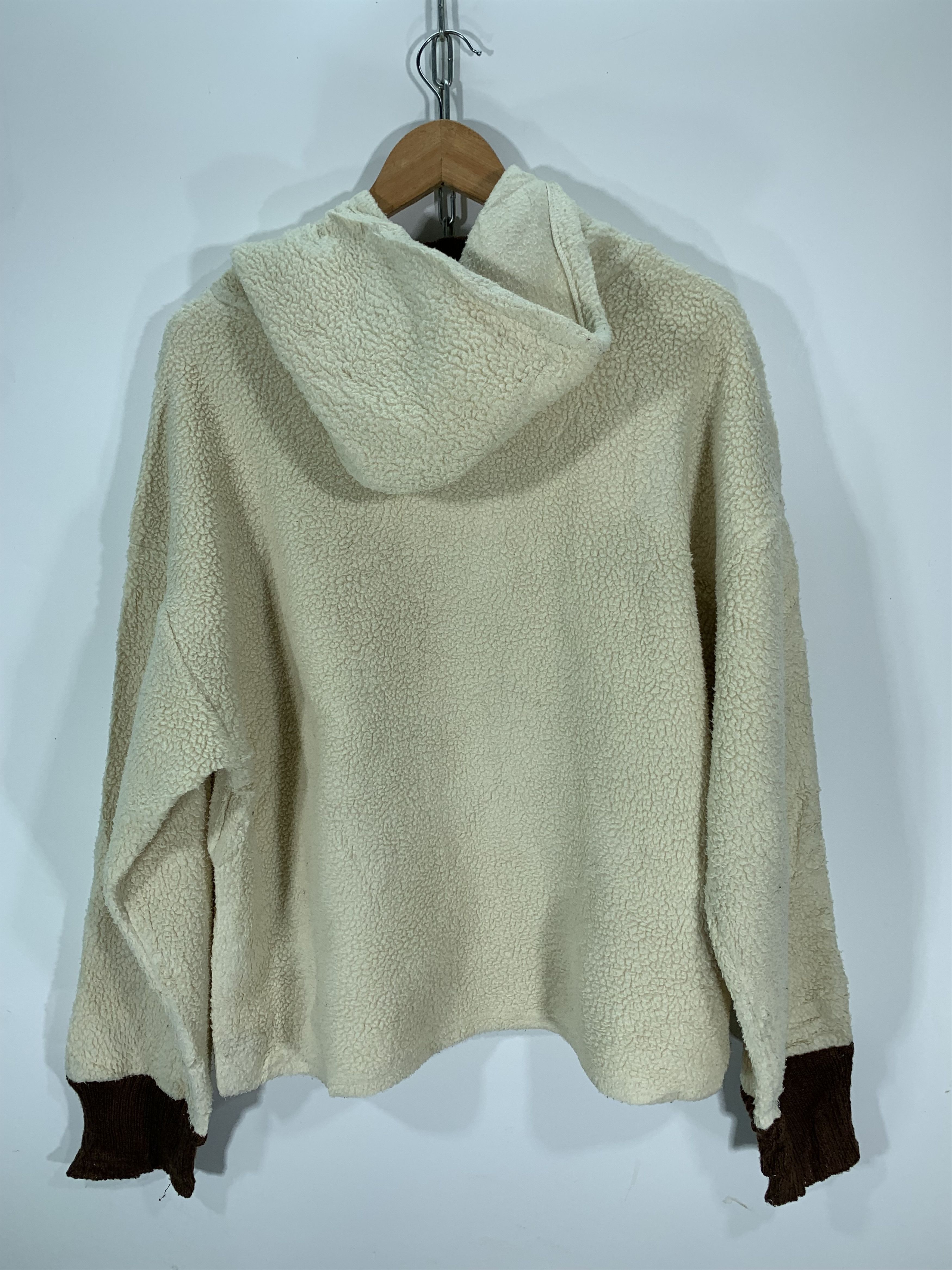 Japanese Brand Boxy Baggy Sherpa Hoodie Size US XL / EU 56 / 4 - 7 Thumbnail