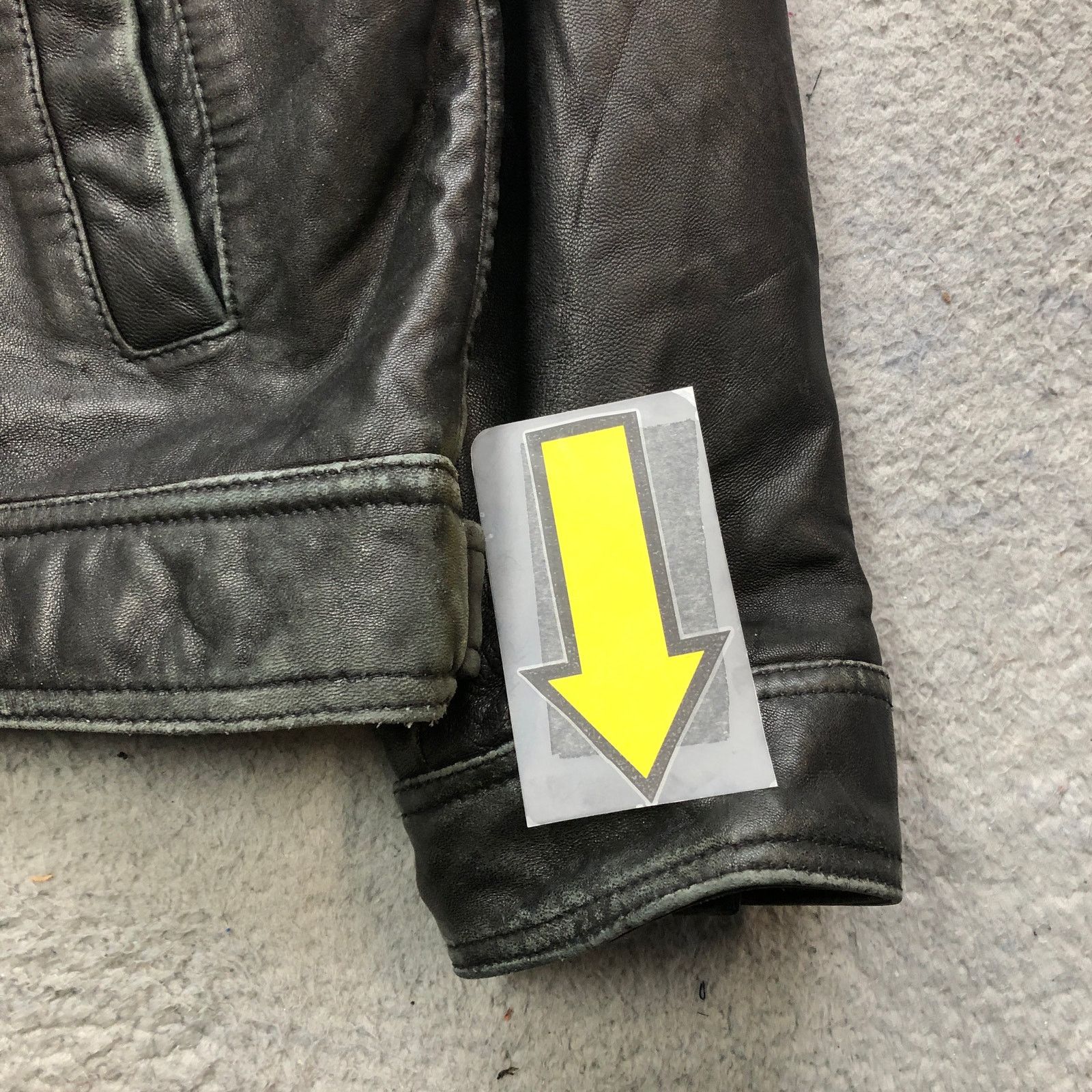 Alfani Alfani Genuine Leather Motorcycle Jacket Men Medium M Black Size US M / EU 48-50 / 2 - 7 Thumbnail