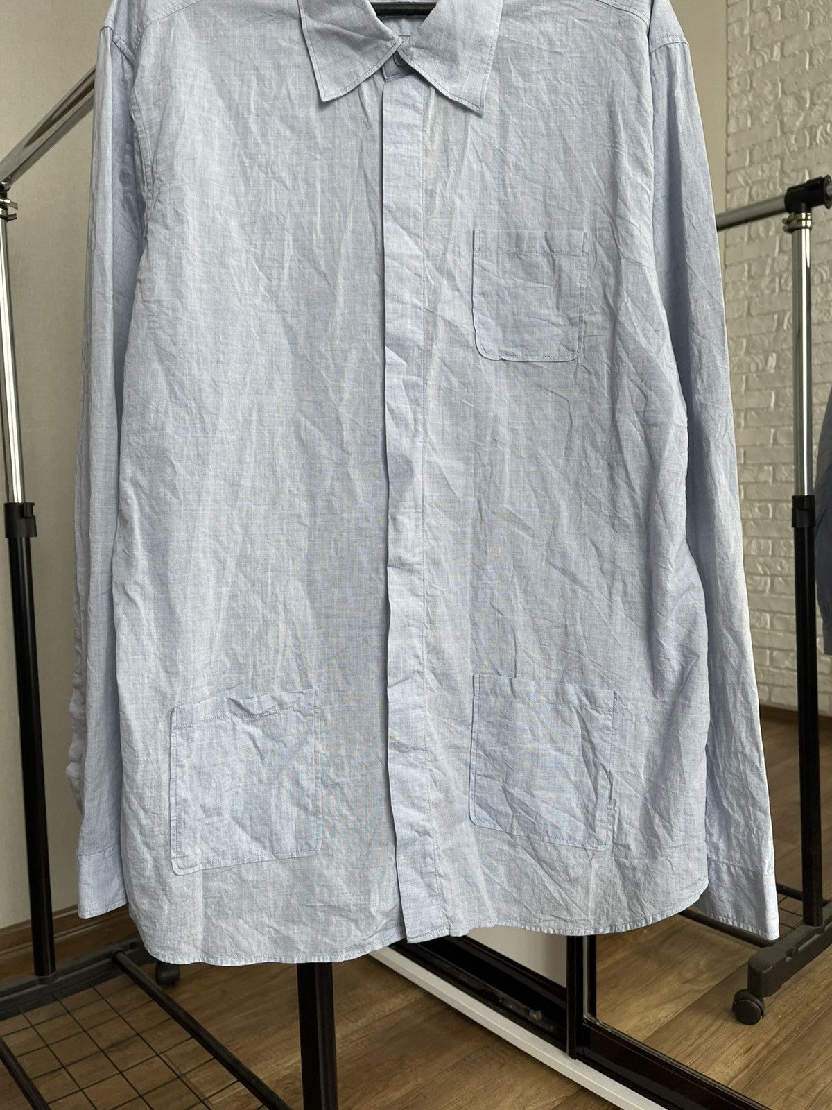 Burberry Prorsum Burberry Prorsum Shirt Button Up Long Sleeve Size US L / EU 52-54 / 3 - 6 Thumbnail