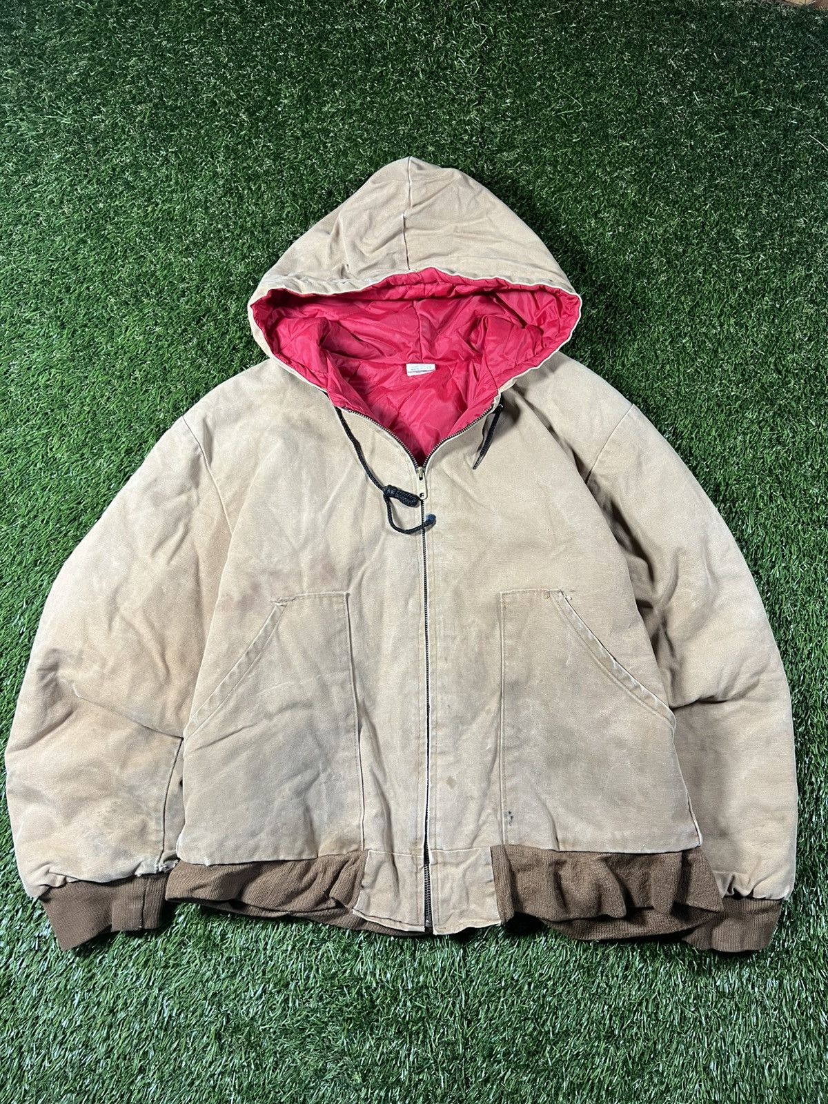 Carhartt Vintage 90s Carhartt Style Faded Distressed Workwear Jacket Size US L / EU 52-54 / 3 - 1 Thumbnail