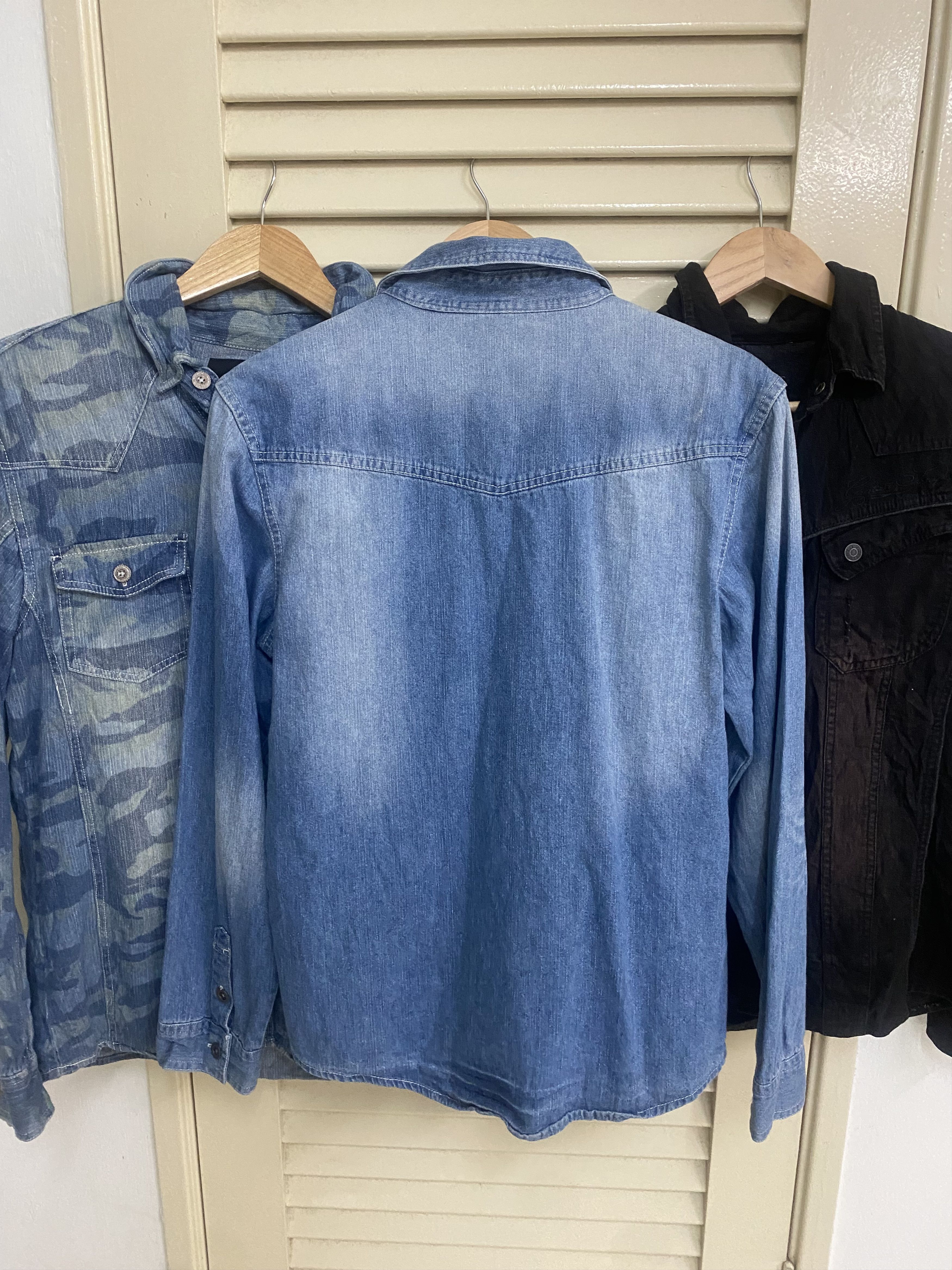 In The Attic Japanese Lots of 3 Denim Shirt Punkers Seditionaries Size US L / EU 52-54 / 3 - 10 Thumbnail