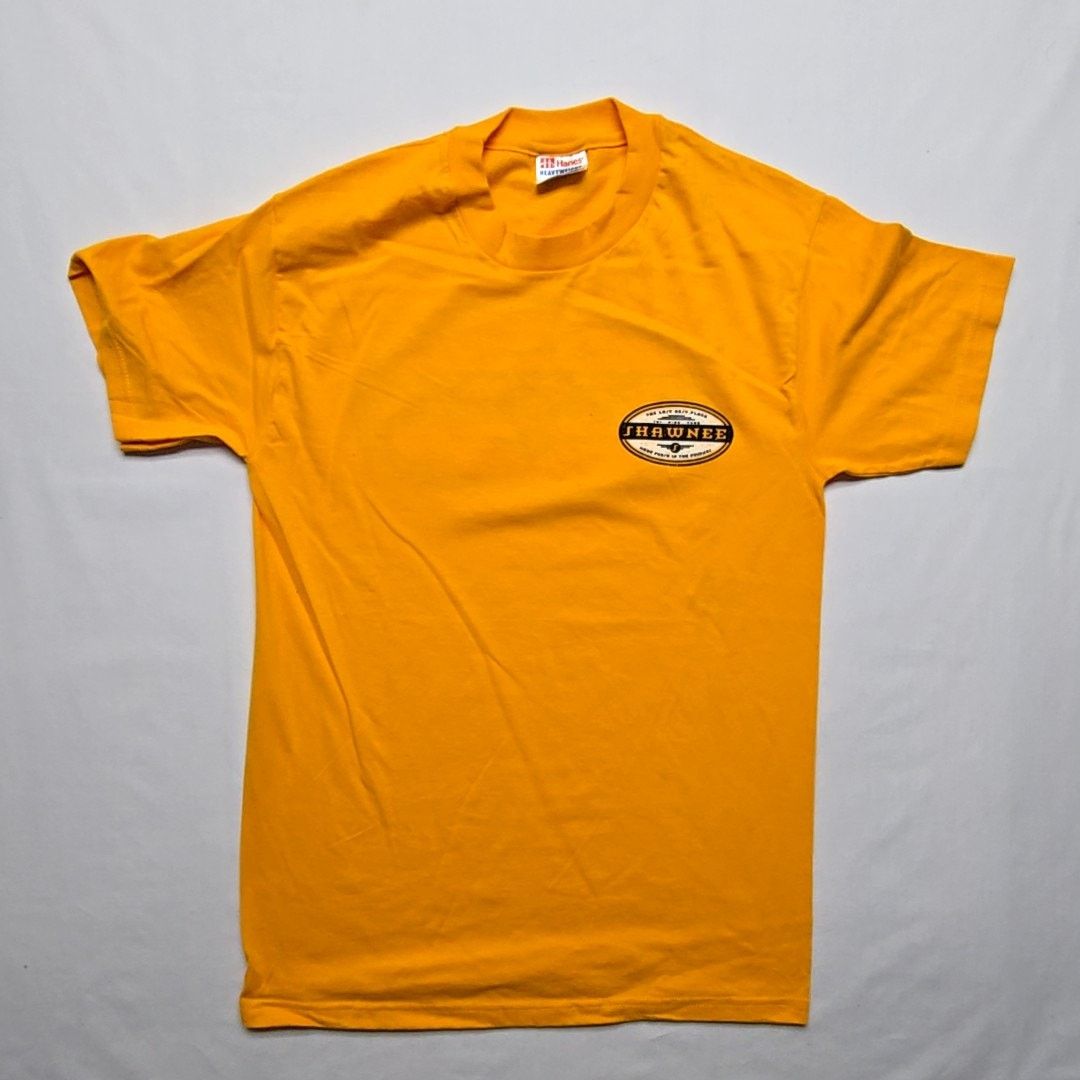 Hanes Vintage Shawnee Ski Ride Tube Shirt Graphic Yellow S Tee Size US S / EU 44-46 / 1 - 3 Thumbnail
