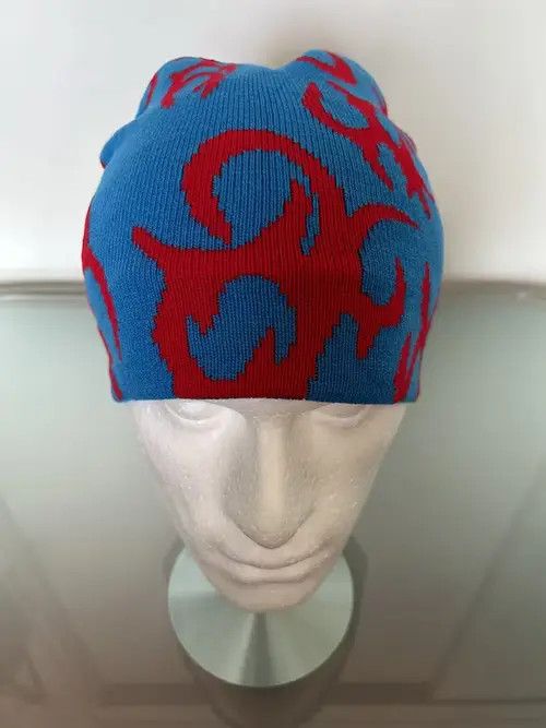Other Y2K Fire Beanie (blue + red) Size ONE SIZE - 2 Thumbnail
