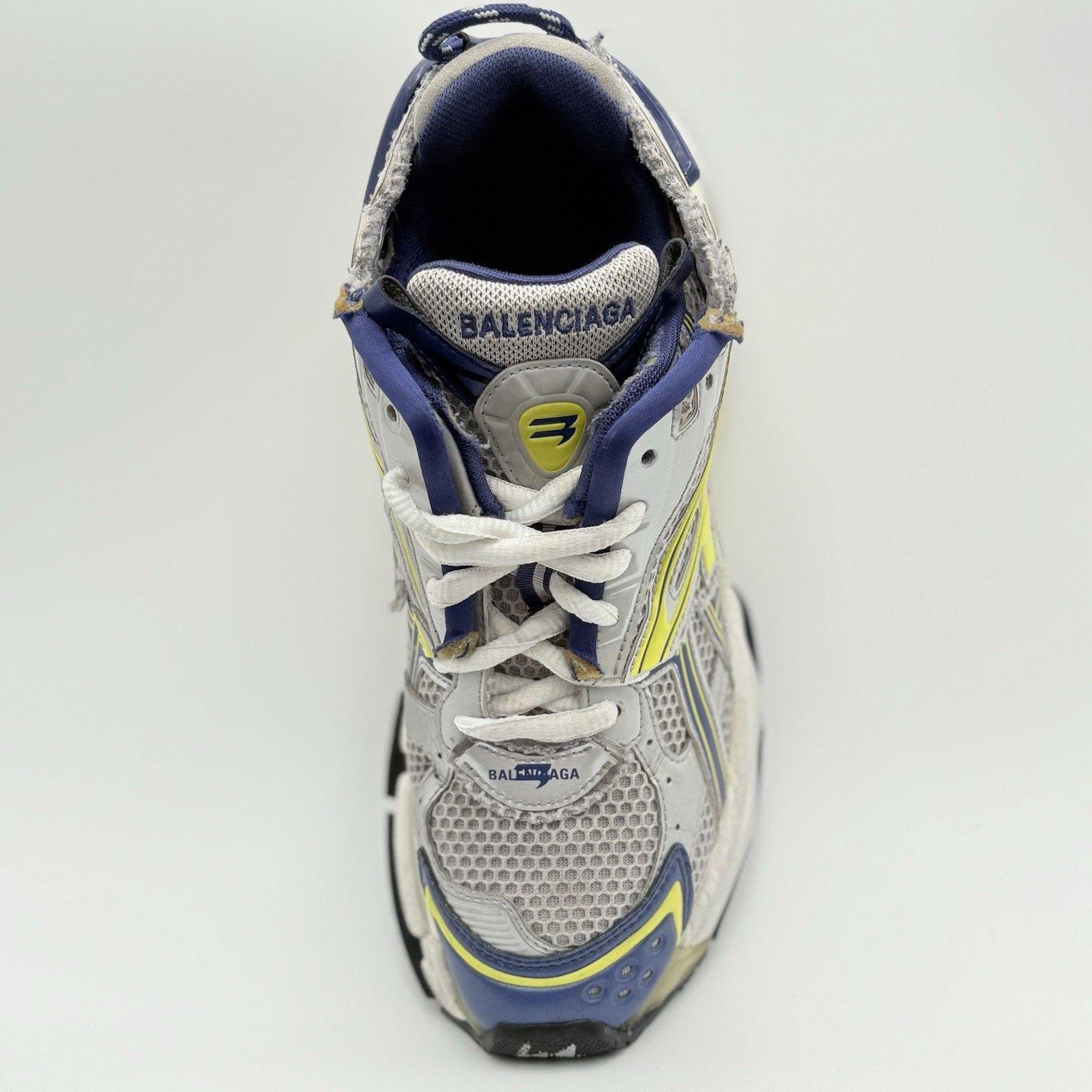 Balenciaga Balenciaga Runner ' White Blue Yellow ' | GOOD CONDITION! Size US 8 / EU 41 - 11 Thumbnail