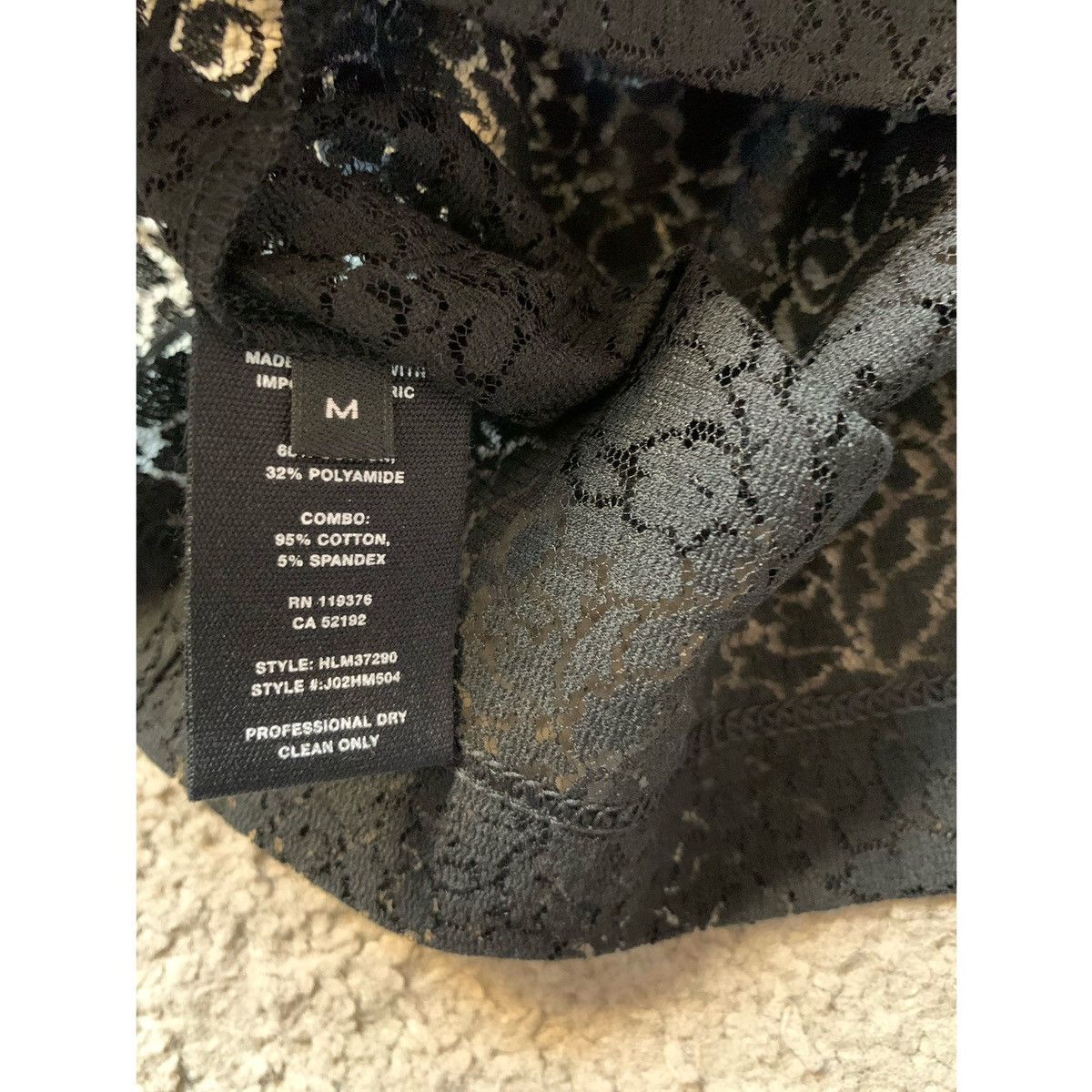 Helmut Lang HELMUT LANG BLACK LACE TANK TOP Size US M / EU 48-50 / 2 - 10 Thumbnail