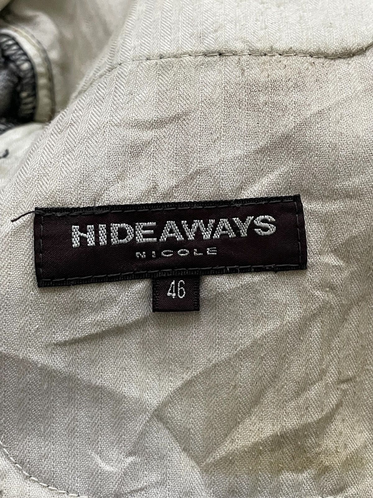 HIDEAWAYS × If Six Was Nine × In The Attic Hideaways Japan Muddy Dirty Double Waist Flared Cargo Jeans Size US 32 / EU 48 - 22 Thumbnail