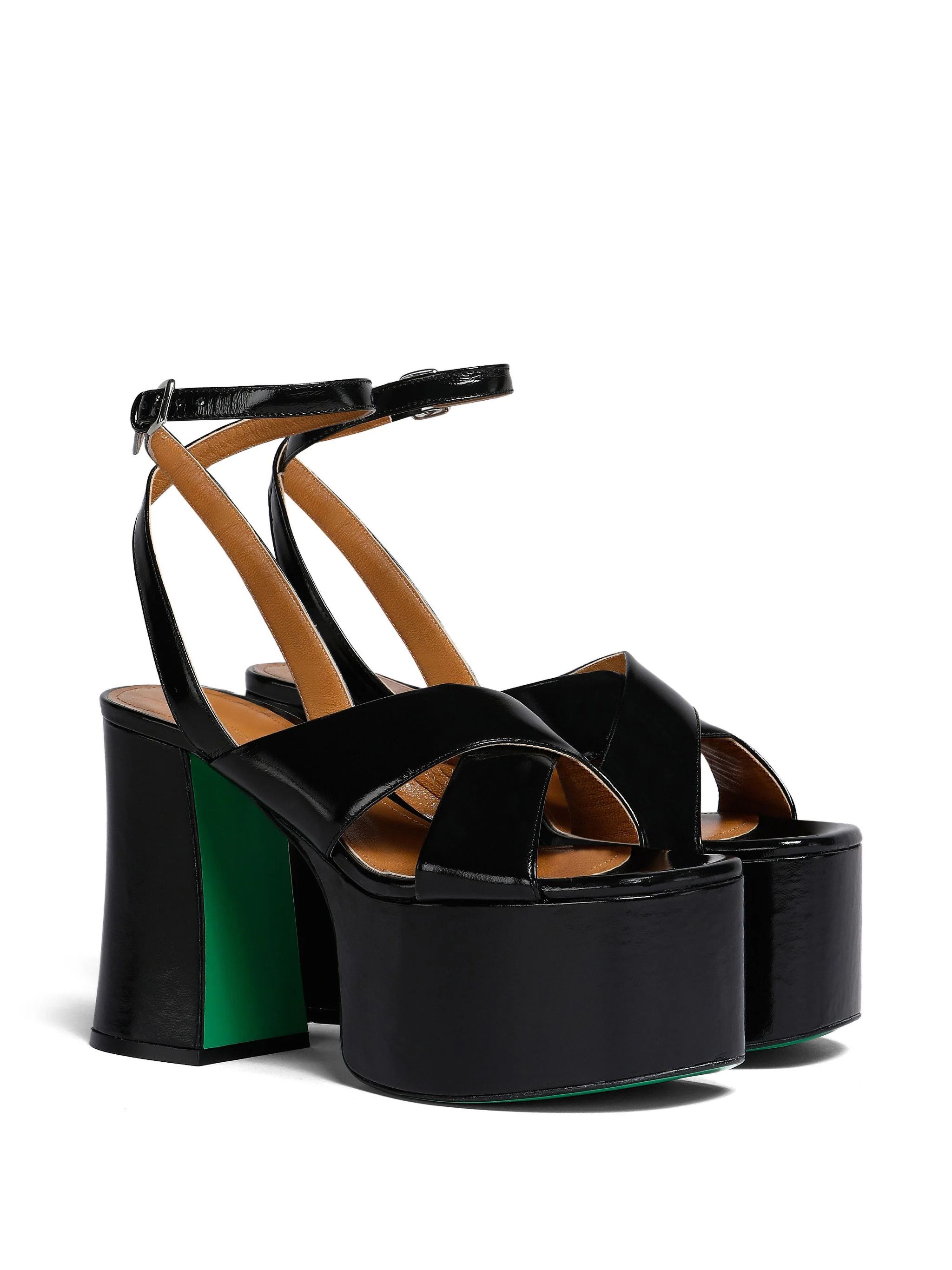 Marni o1w1db10824 Platform in Black Size US 9 / IT 39 - 2 Thumbnail