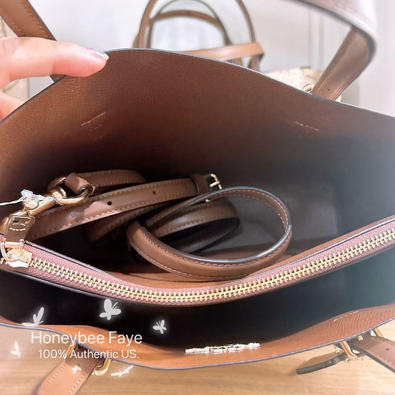 Coach Mollie Tote Bag 25 In Signature Canvas With Shell CBH63 Size ONE SIZE - 3 Thumbnail