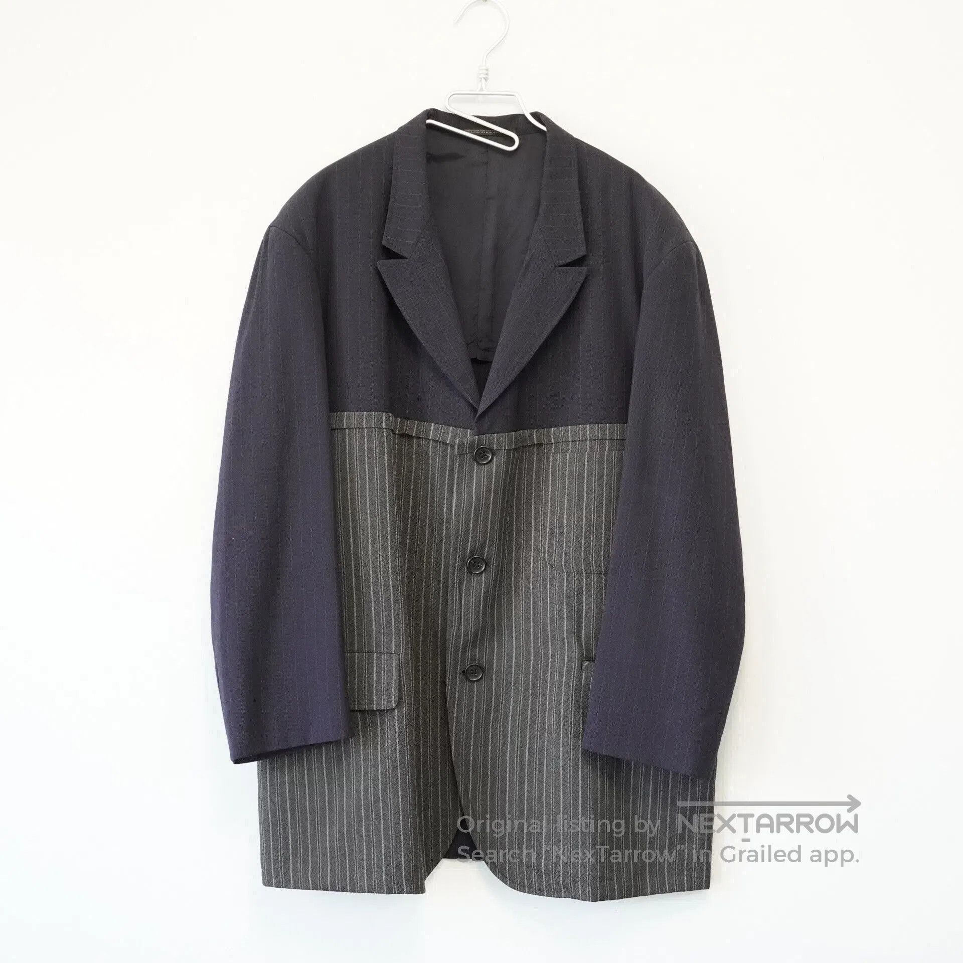 Yohji Yamamoto Yohji Yamamoto Striped Wool Jacket. Size US M / EU 48-50 / 2 - 1 Thumbnail