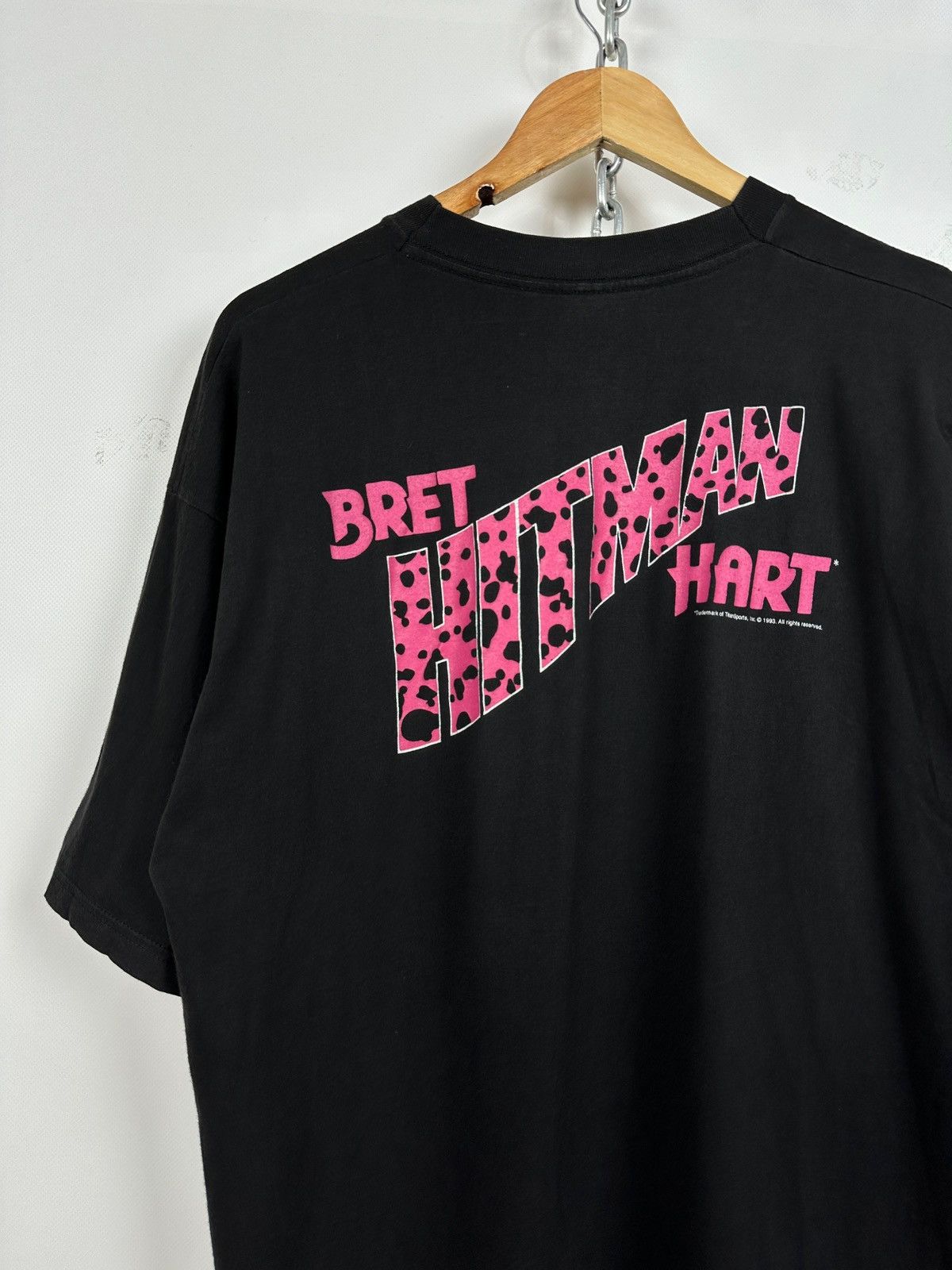 Vintage 1993 Vintage Bret Hart Hitman WWE T-Shirt Size US L / EU 52-54 / 3 - 17 Thumbnail