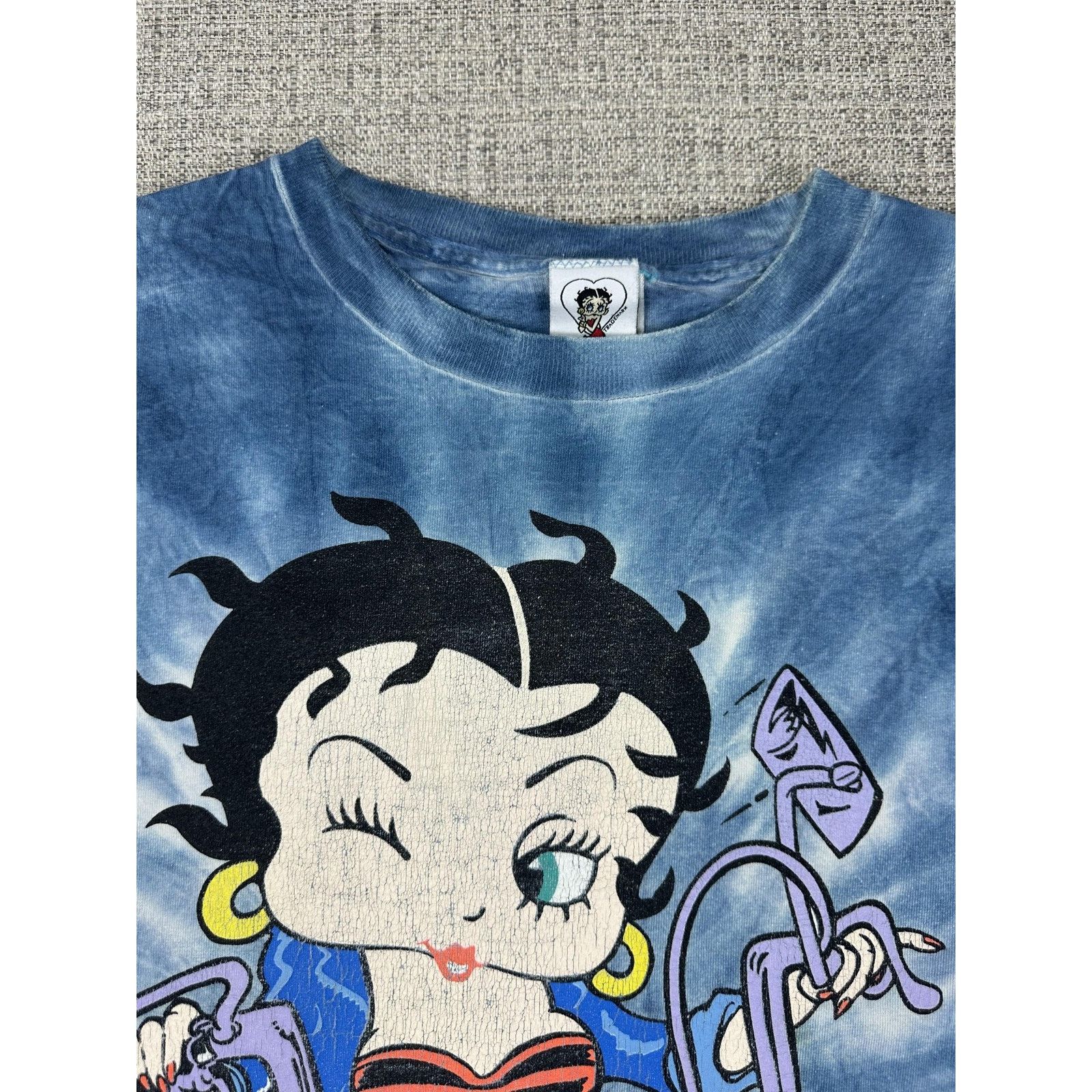 Other Betty Boop Shirt Sz L Tie Dye Bad As I Wanna Be Freeze Y2K Size US L / EU 52-54 / 3 - 8 Thumbnail
