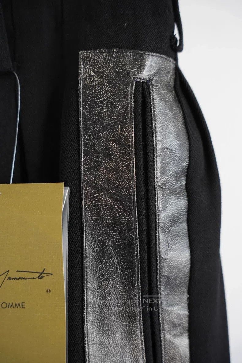 Yohji Yamamoto YOHJI YAMAMOTO size L Scarred Horsehide Patch Leather Trou Size US 27 - 5 Thumbnail