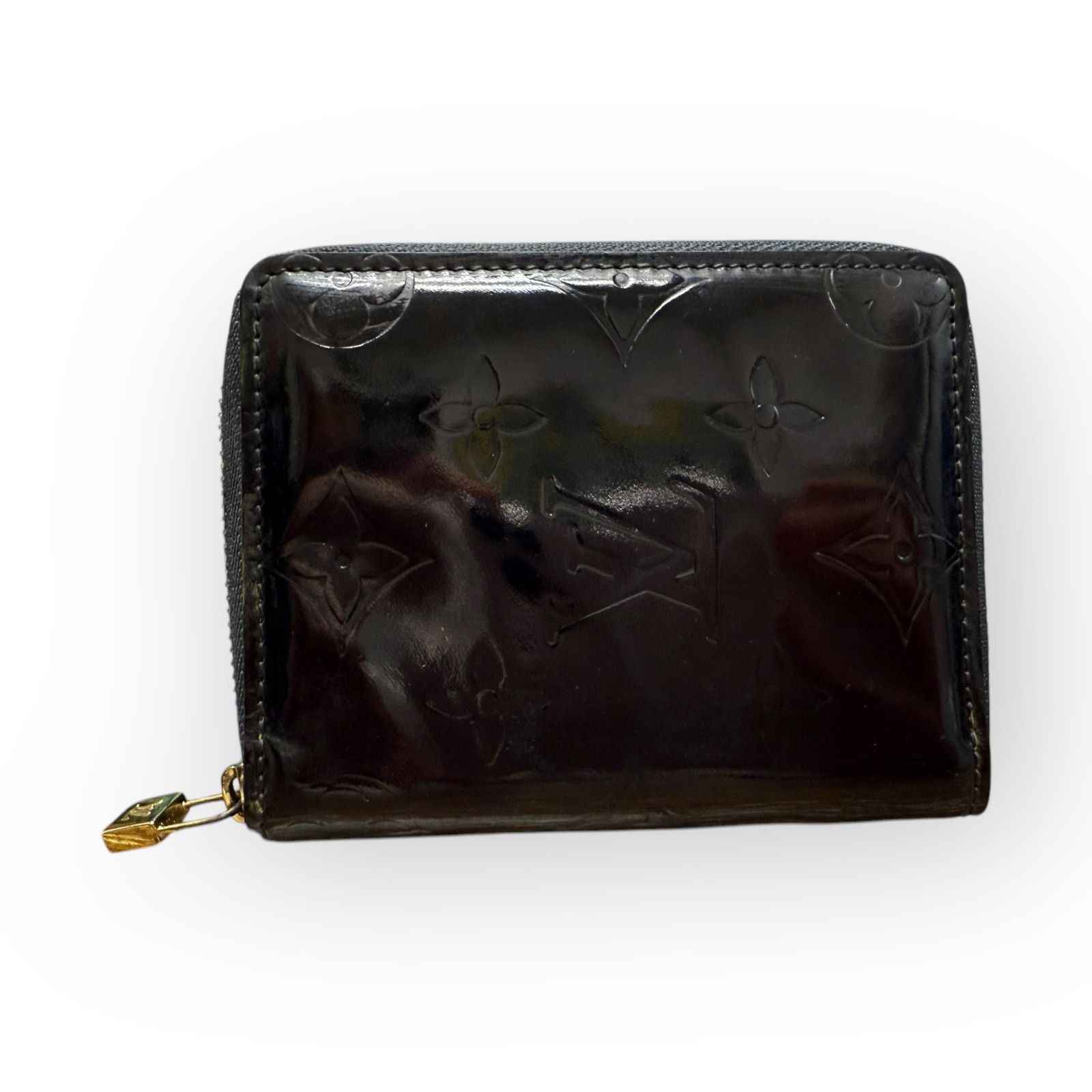 Louis Vuitton Louis Vuitton Black Vernis Compact Zip Around Leather Wallet Size ONE SIZE - 2 Thumbnail