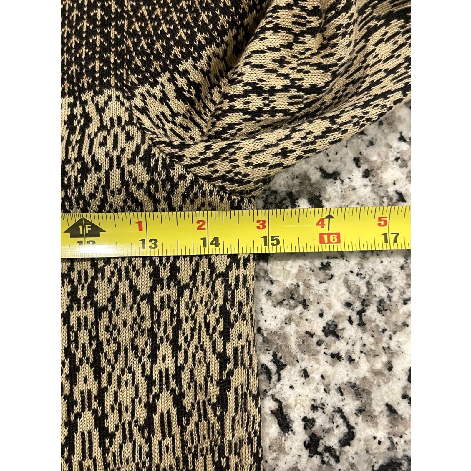 Vintage Peruvian Connection Cardigan Women's Size S Beige Black 100% Cotton Pima Crochet Knit Sweater Size S / US 4 / IT 40 - 4 Thumbnail