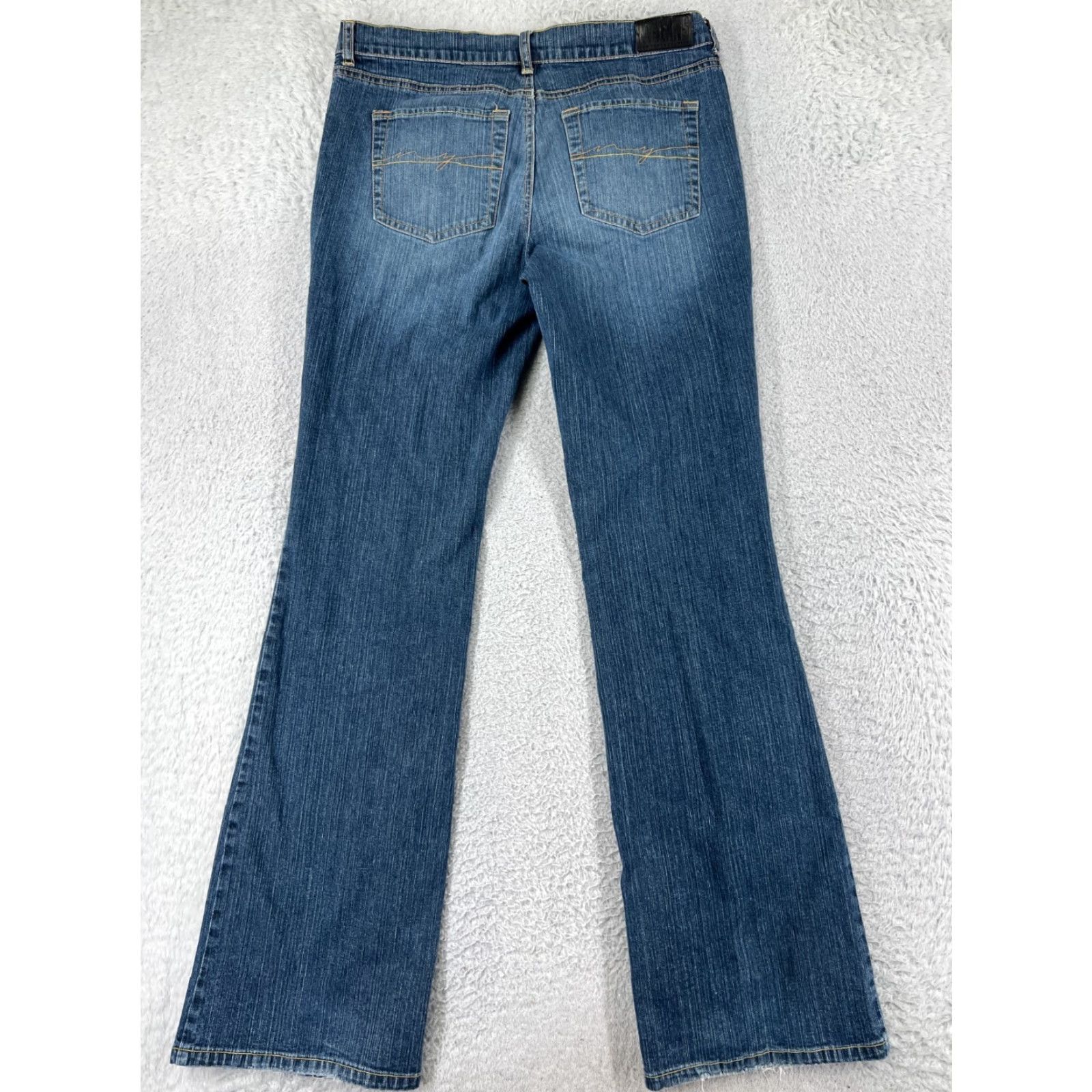 Vintage New York & Company Jeans Womens 2 Tall Blue Denim Bootcut Cotton Low Rise Size 26" / US 2 / IT 38 - 2 Thumbnail
