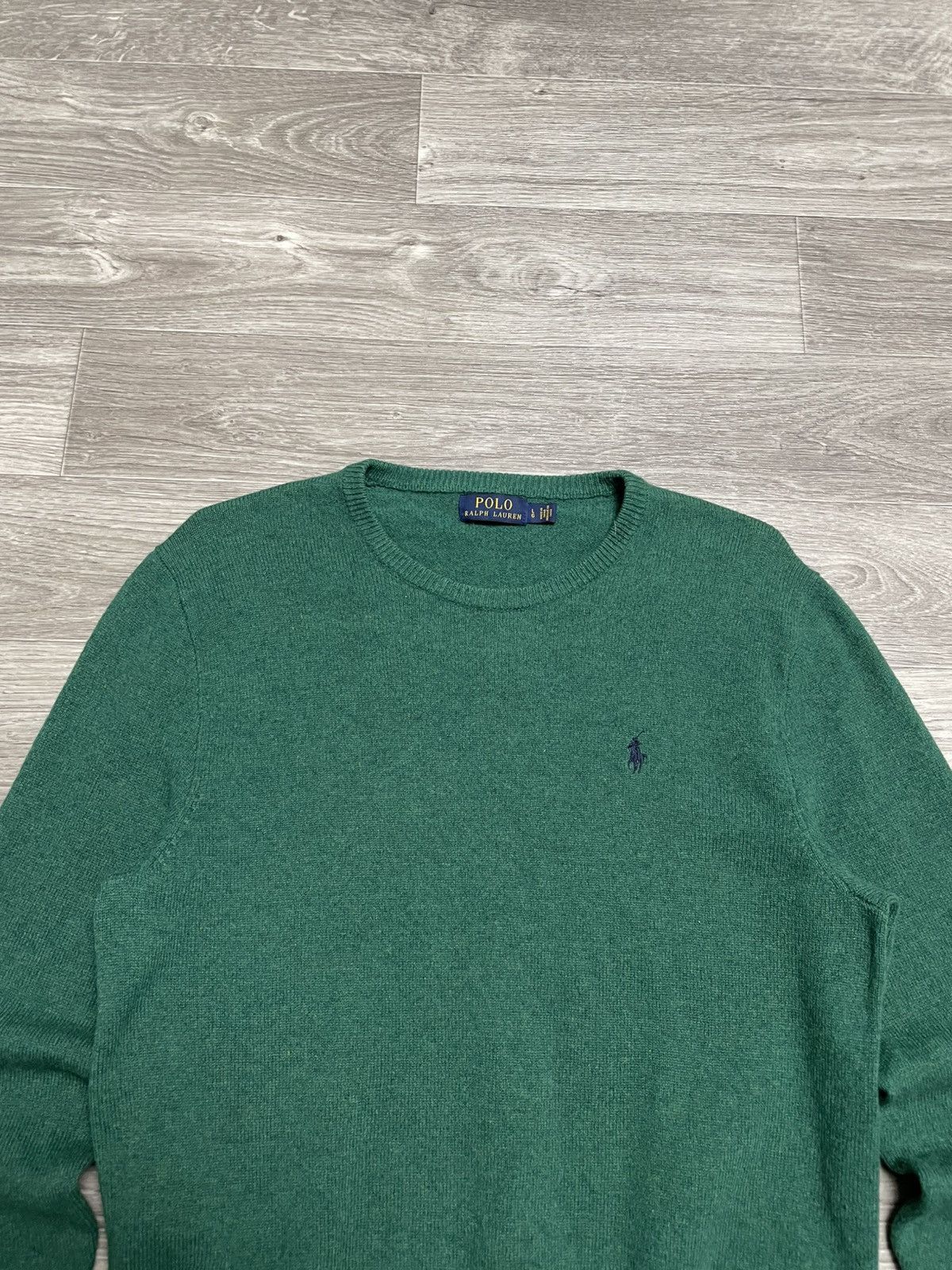 Polo Ralph Lauren Vintage Polo Ralph Lauren Green Wool Sweater Size US L / EU 52-54 / 3 - 2 Thumbnail