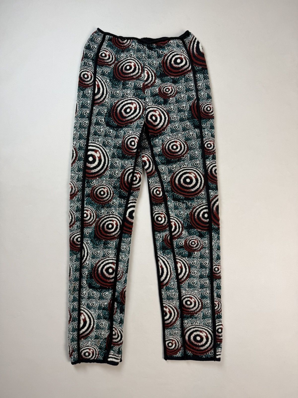 Jean Paul Gaultier Gaultier FW1996 Vintage OP Print Spiral Wool Pants Trousers Size 30" / US 8 / IT 44 - 1 Thumbnail