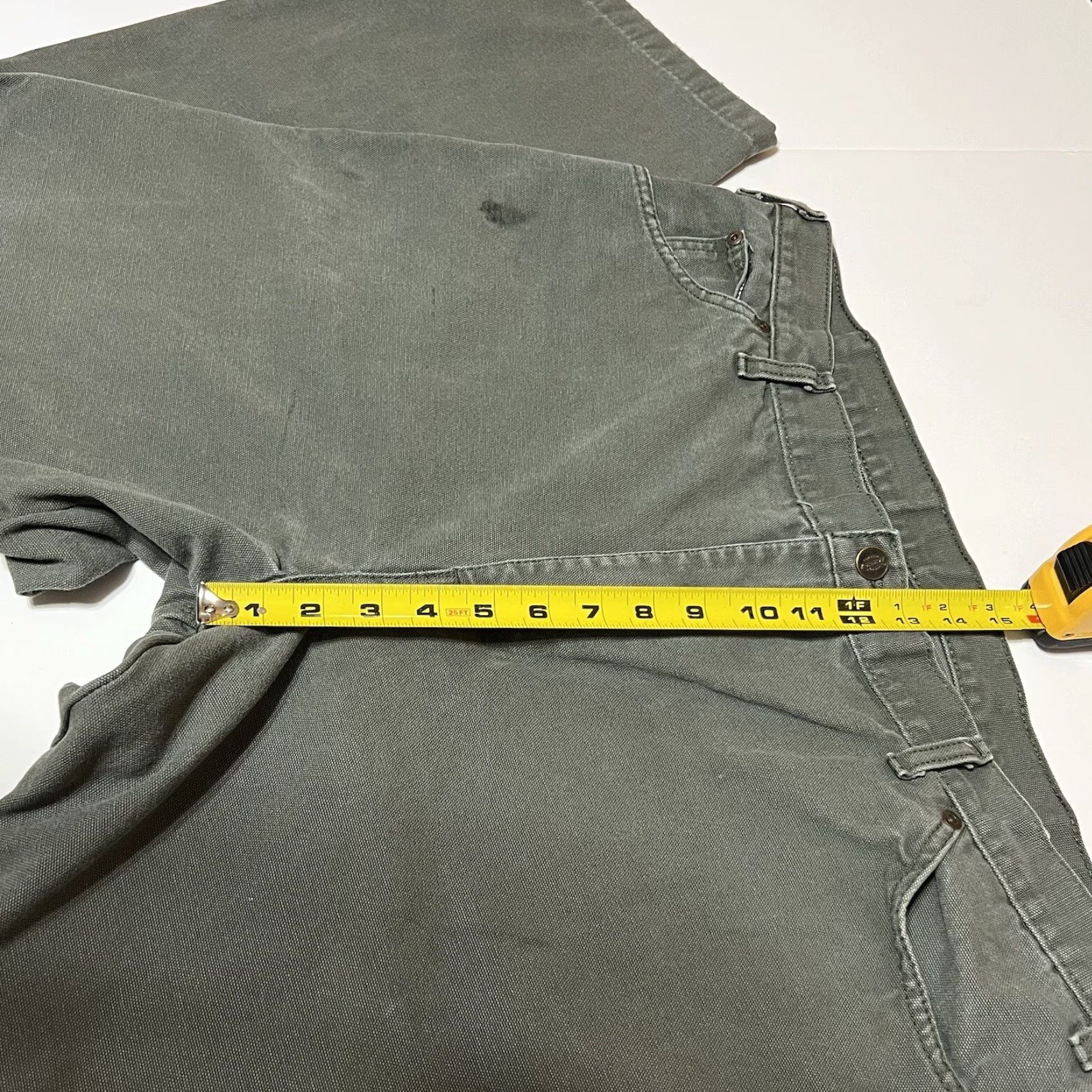 Dickies Dickies Carpenter Pants Green Canvas Workwear Mens Tag 42x30 Measure 42x27 Stain Size US 42 / EU 58 - 4 Thumbnail