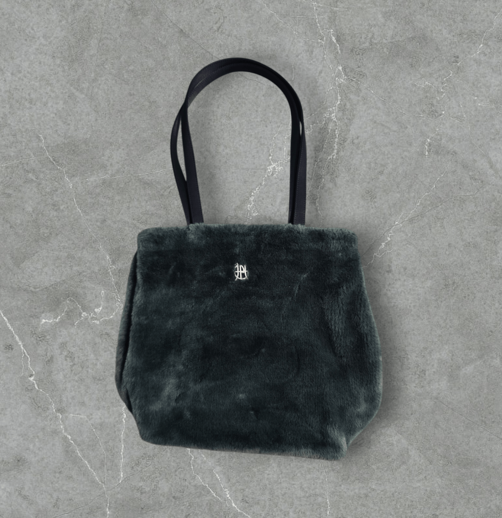Jean Paul Gaultier - Jpg Emblem Fur Tote Bag in Green, Men's