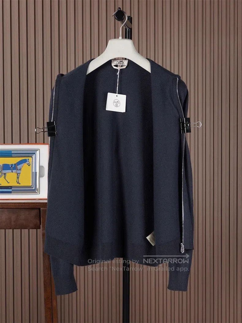 Hermes Hermes Men's Hooded Cashmere Coat Size US L / EU 52-54 / 3 - 3 Thumbnail