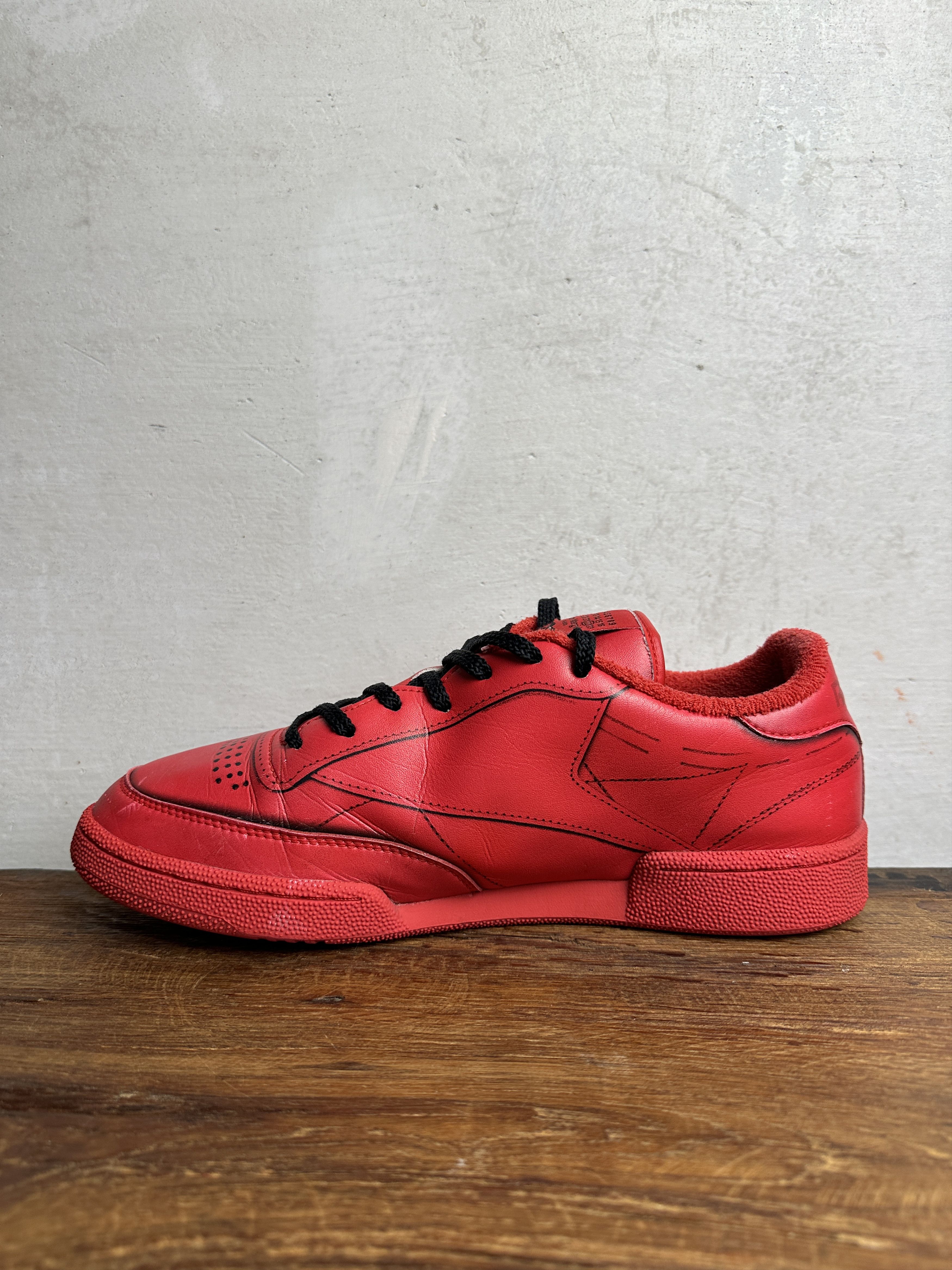Maison Margiela × Reebok Reebok Maison Margiela x Club C Vector Red Size US 10 / EU 43 - 3 Thumbnail