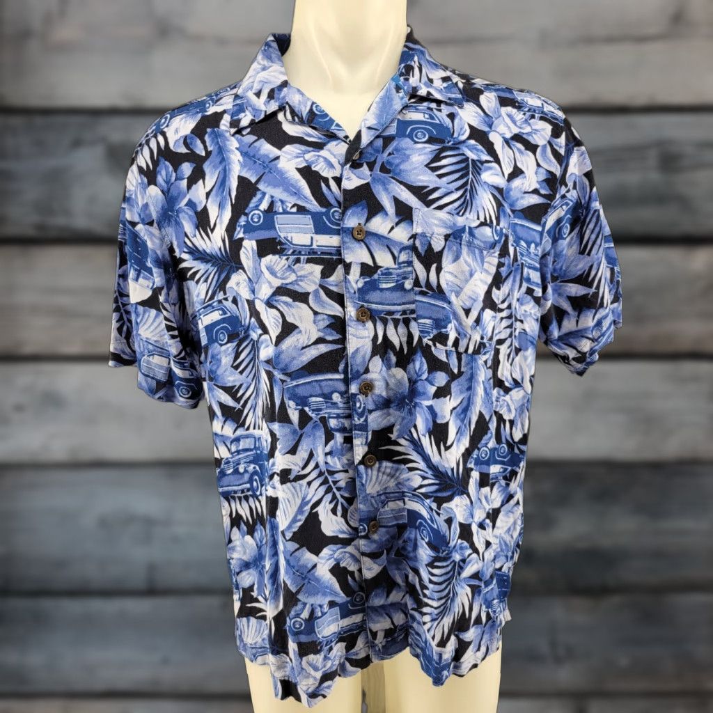 Panama Jack VINTAGE Panama Jack Hawaiian Surfboard Woody Station Wagon Men’s L Surf Button Up Shirt Panama Jack Size US L / EU 52-54 / 3 - 1 Thumbnail