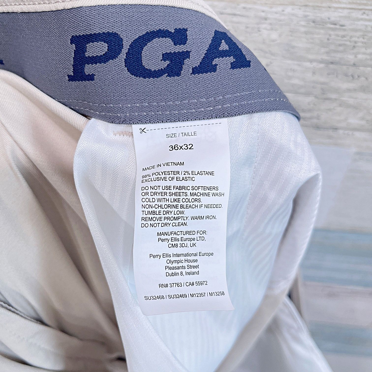 PGA Tour PGA Tour Active Waistband Golf Pants Beige Mens 36x32 Size 36" / US 14 / IT 50 - 6 Thumbnail