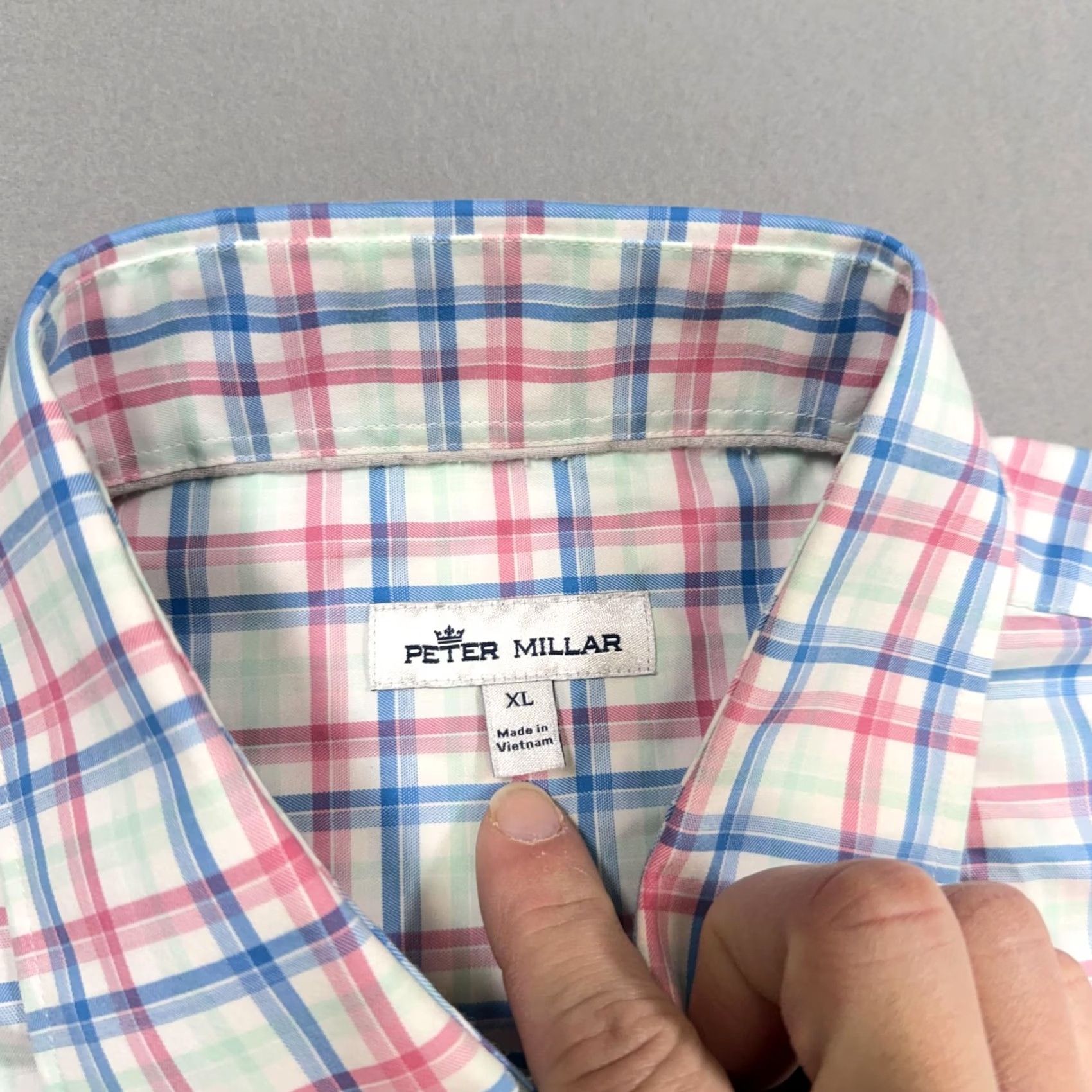Peter Millar Peter Millar Shirt Mens XL Multicolor Plaid Button Down Long Sleeve Casual Size US XL / EU 56 / 4 - 3 Thumbnail