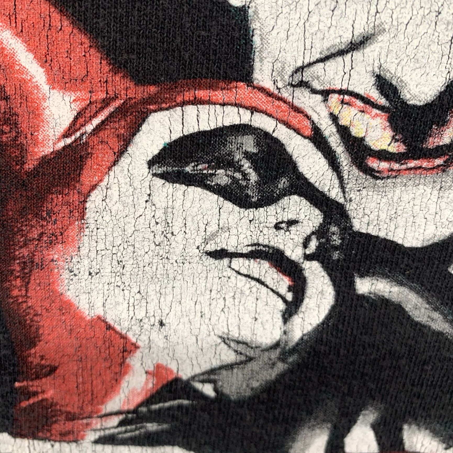 DC Comics VINTAGE Batman Joker Harley Quinn T-Shirt XL Black Graphic Print 90s Comics Mens Size US XL / EU 56 / 4 - 6 Thumbnail