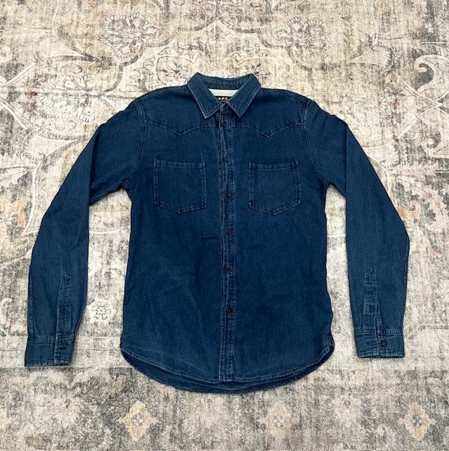 A.P.C. A.P.C. Denim Western Shirt – Size M – Classic Indigo Size US M / EU 48-50 / 2 - 1 Thumbnail