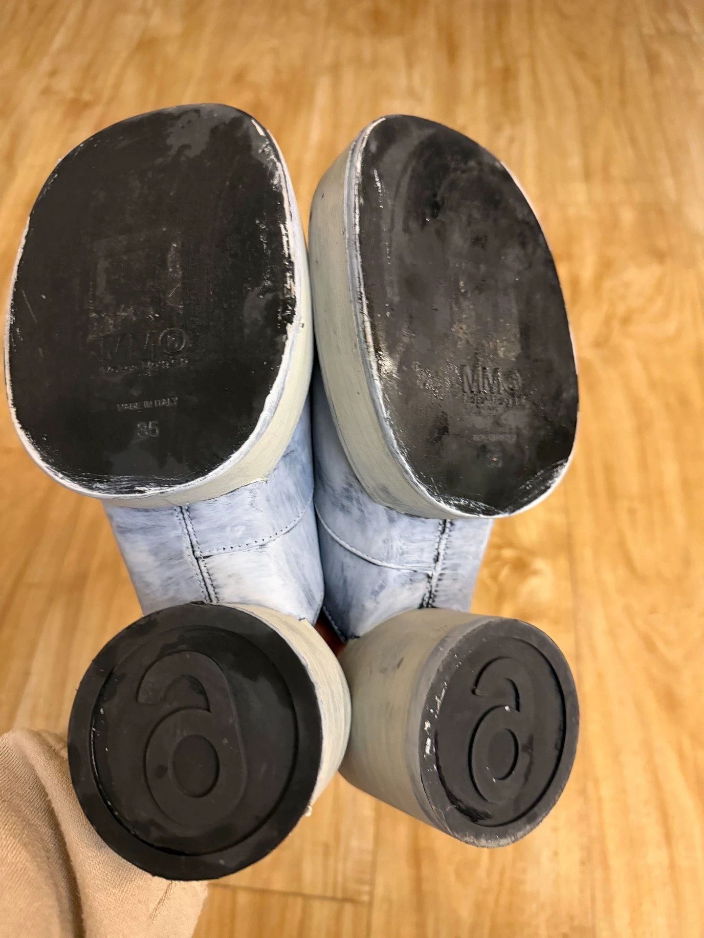MM6 mm6 Painter Slippers 35 (fits 36 narrow) Worn 1-2x Size US 4.5 / IT 34.5 - 5 Thumbnail