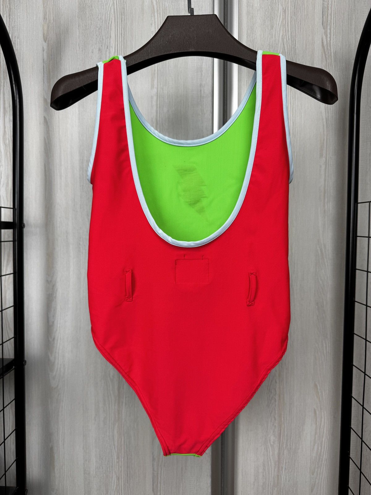 W&LT W&LT Walter van Beirendonck 90s vintage swimsuit green red Size S / US 4 / IT 40 - 8 Thumbnail