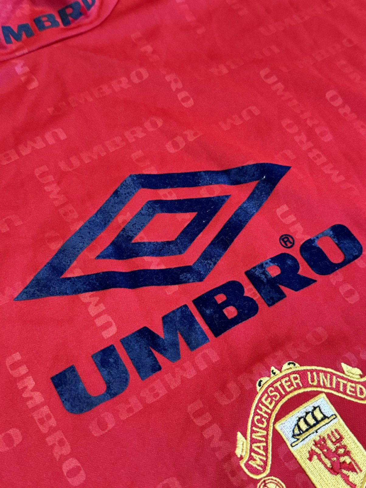 Umbro 🔷Vintage Umbro Manchester United Soccer jersey 90s🔷 Size US L / EU 52-54 / 3 - 4 Thumbnail