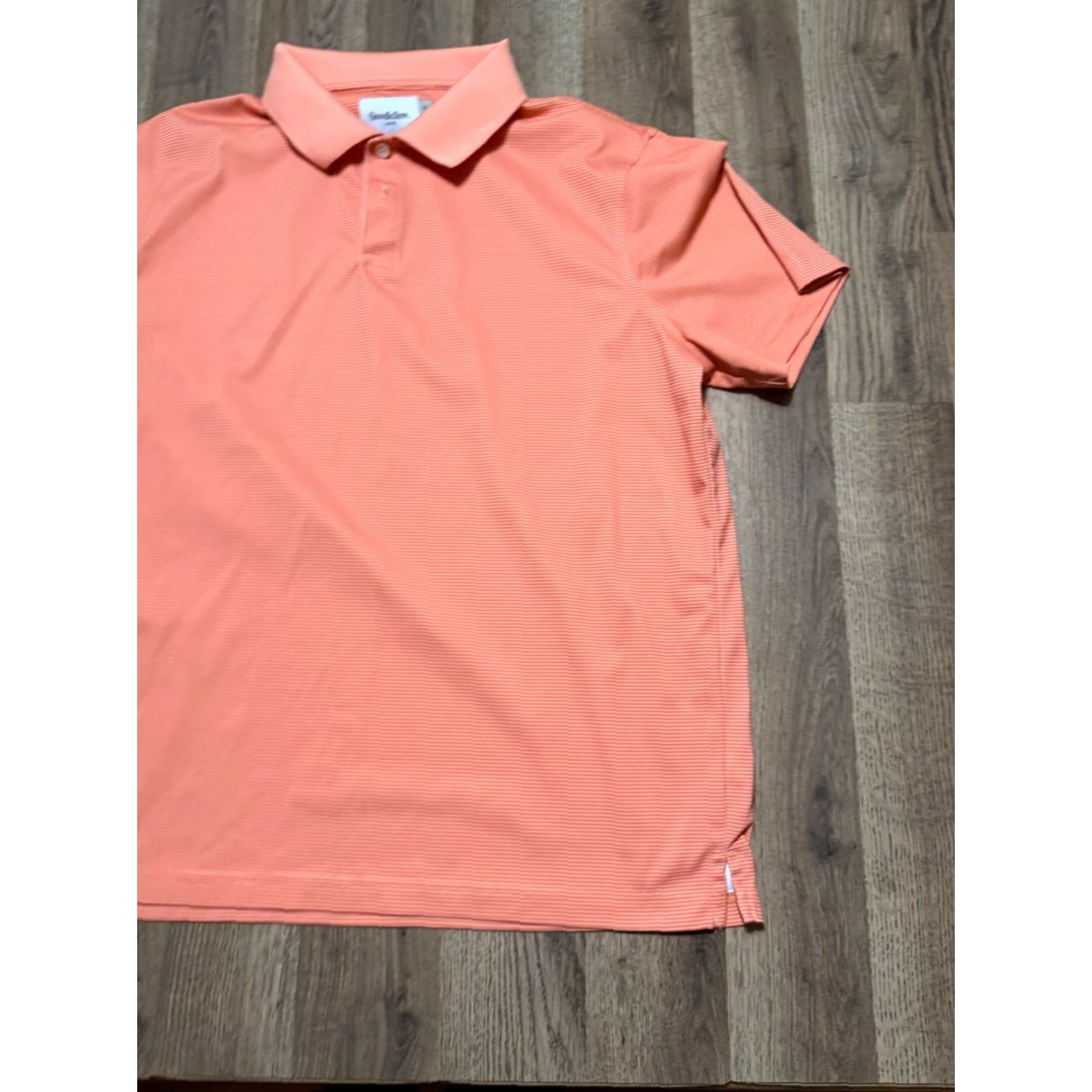 Vintage Goodfellow & Co Polo Men XL Orange Short Sleeve Stretch Casual Shirt Size US XL / EU 56 / 4 - 3 Thumbnail