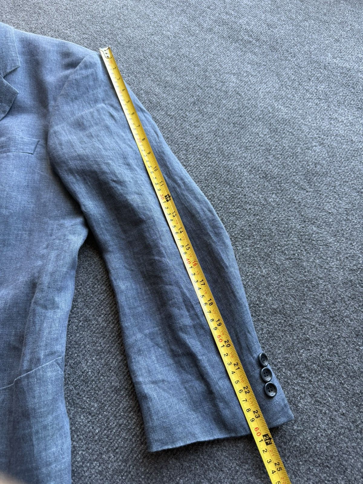 Hugo Boss Luxury Boss Hugo Boss Linen Blazer Maputo Blue 3 Button EU50 Size 40R - 24 Thumbnail