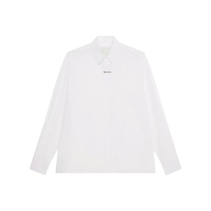 Givenchy Givenchy White Long Sleeve Button-Up Shirt Size US M / EU 48-50 / 2 - 1 Thumbnail