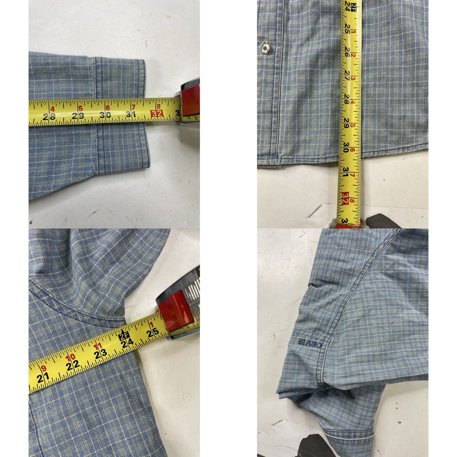 Orvis Orvis Mens Shirt Performance Plaid Blue Button-Up Size US XL / EU 56 / 4 - 8 Thumbnail