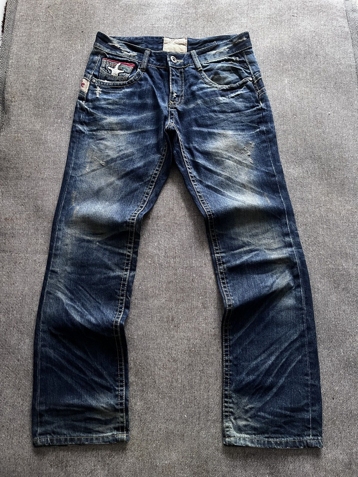 Japanese Brand yoshitomo Nara Lolita Faded Jeans Size US 31 - 6 Thumbnail
