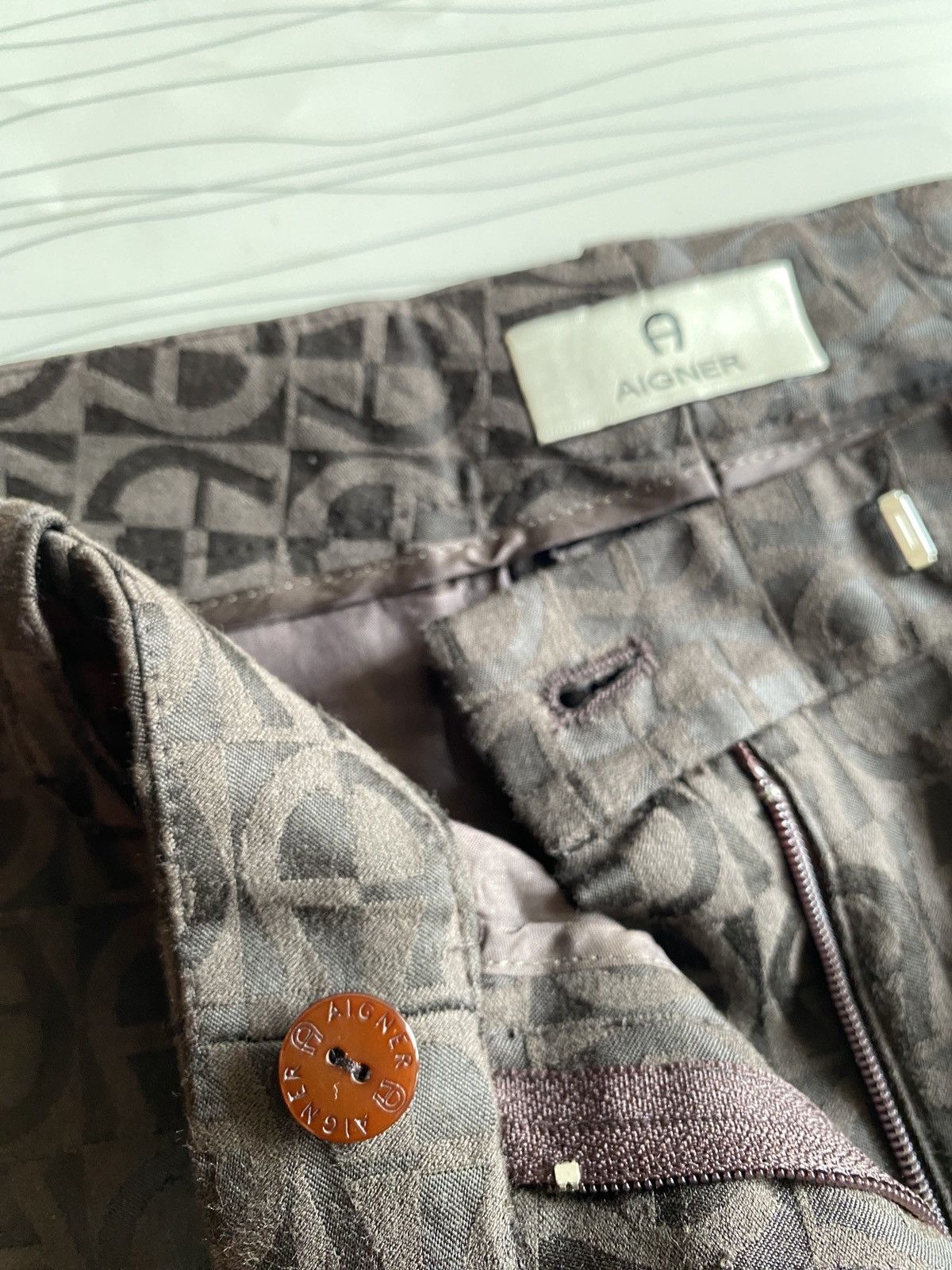 Aigner Aigner Monogram Hight Waist Pants Size US 29 - 8 Thumbnail
