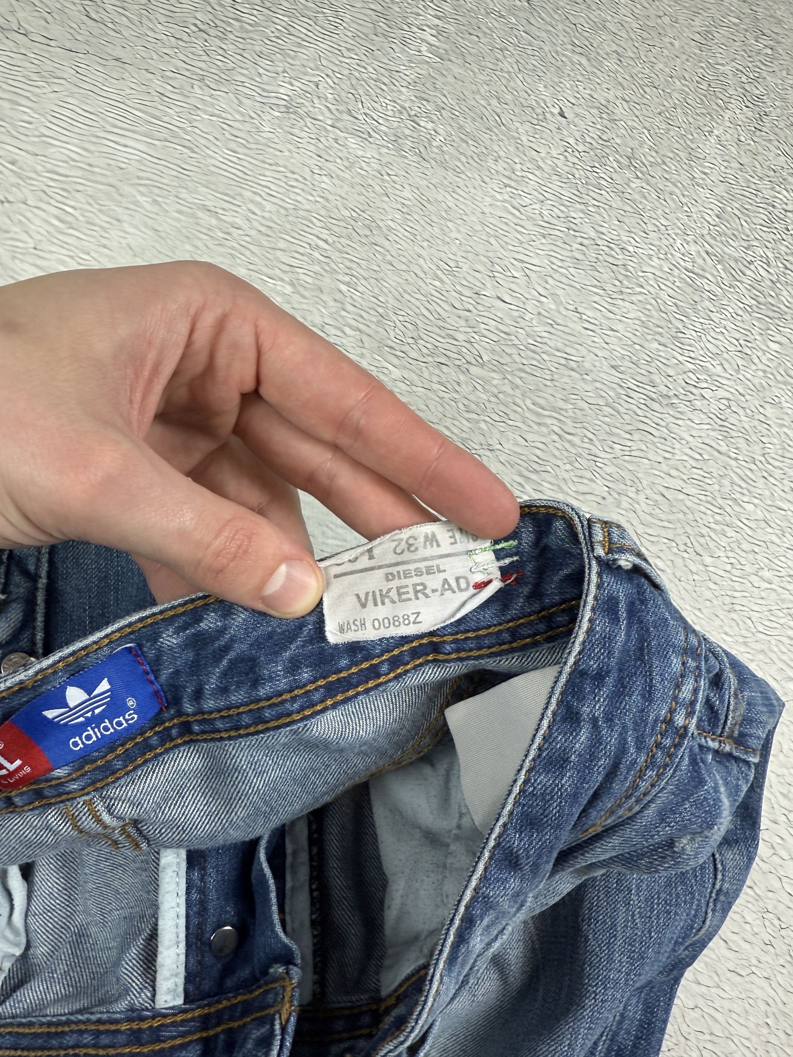 Diesel Diesel x Adidas Jeans Selvedge Ripped Viker-Ad Streetwear Size US 32 / EU 48 - 11 Thumbnail