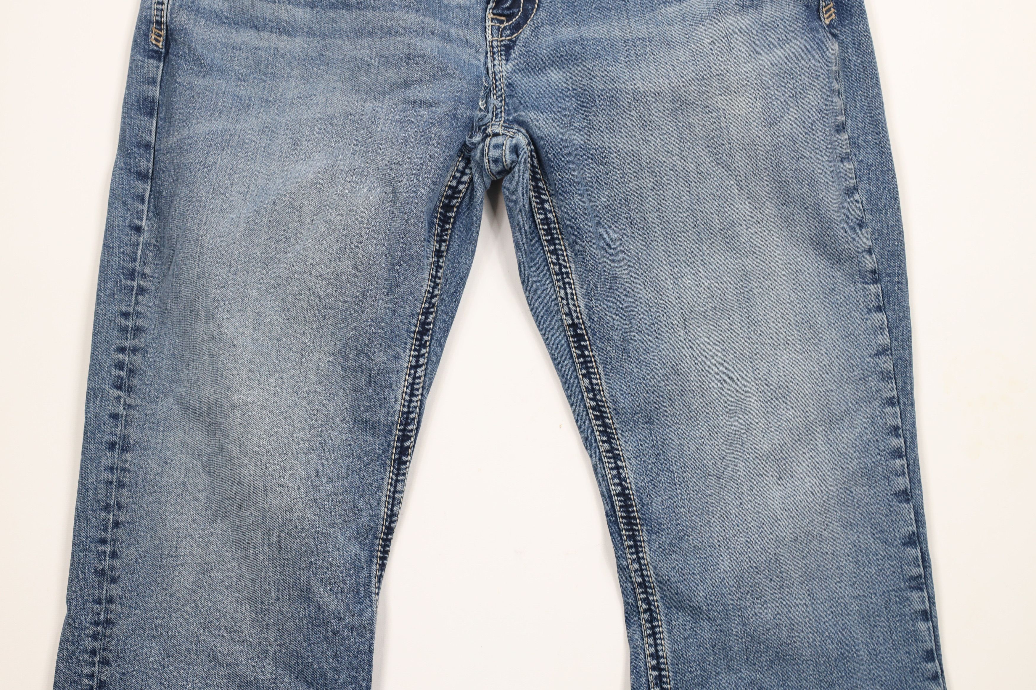BKE × Vintage Buckle BKE Thick Stitch Tyler Straight Leg Denim Jeans AS IS Size US 36 / EU 52 - 3 Thumbnail
